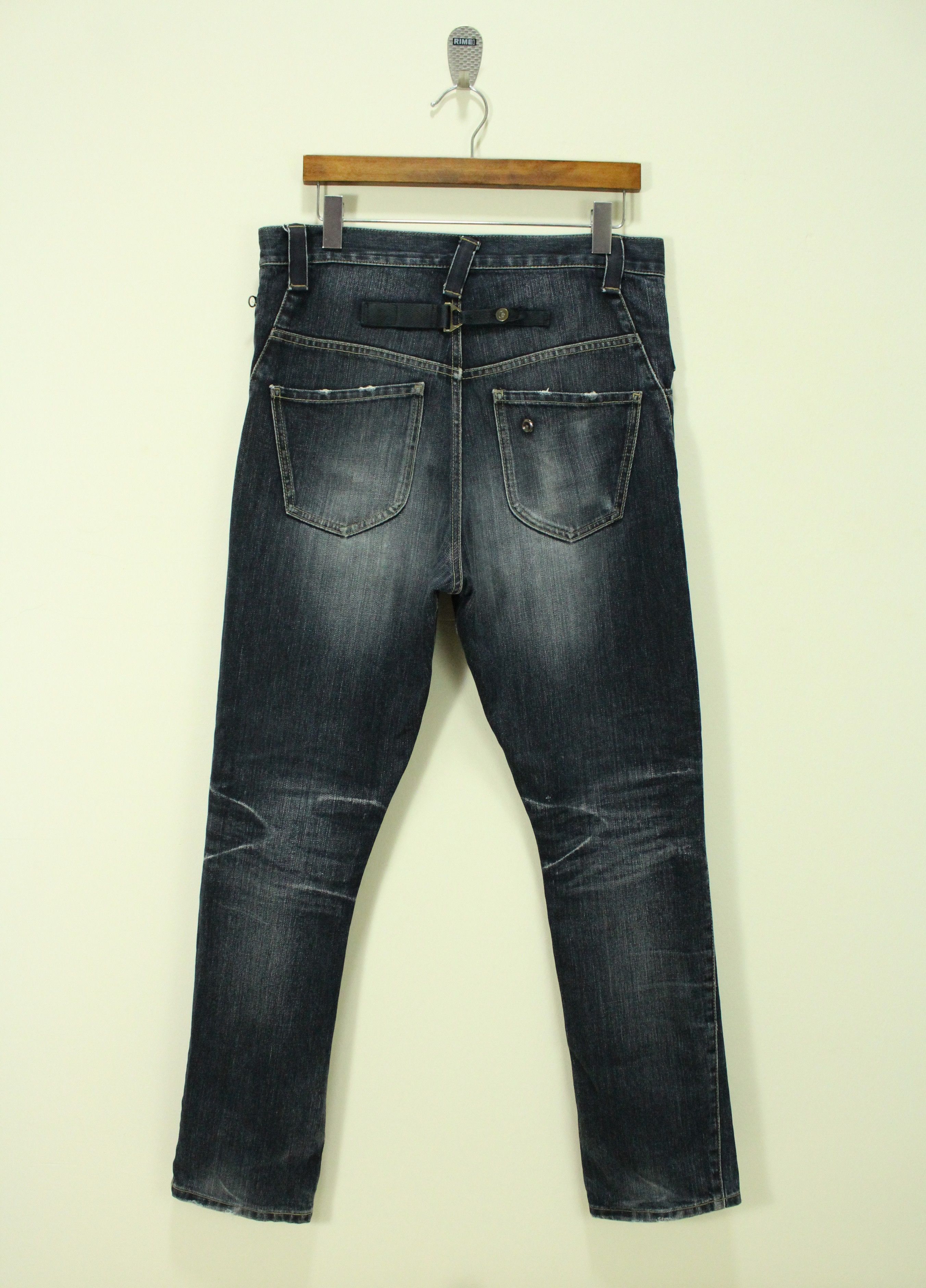Marithe + Francois Girbaud Asymmetrical PPFM Denim Jeans Drop Crotch Size US 33 - 2 Thumbnail