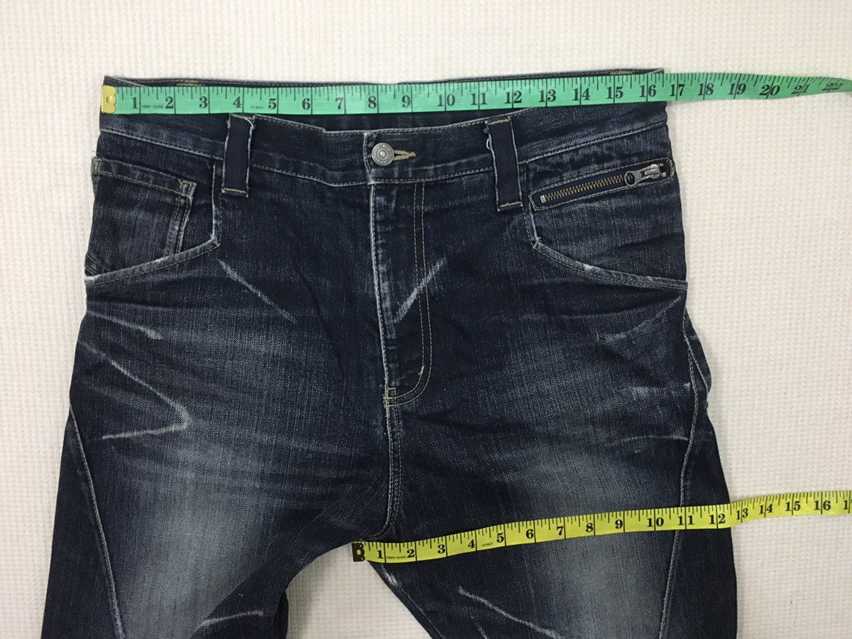 Marithe + Francois Girbaud Asymmetrical PPFM Denim Jeans Drop Crotch Size US 33 - 10 Thumbnail