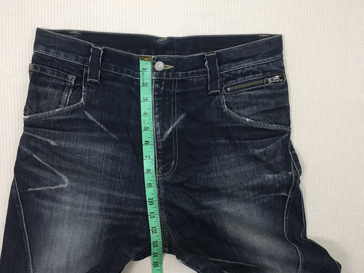Marithe + Francois Girbaud Asymmetrical PPFM Denim Jeans Drop Crotch Size US 33 - 9 Thumbnail