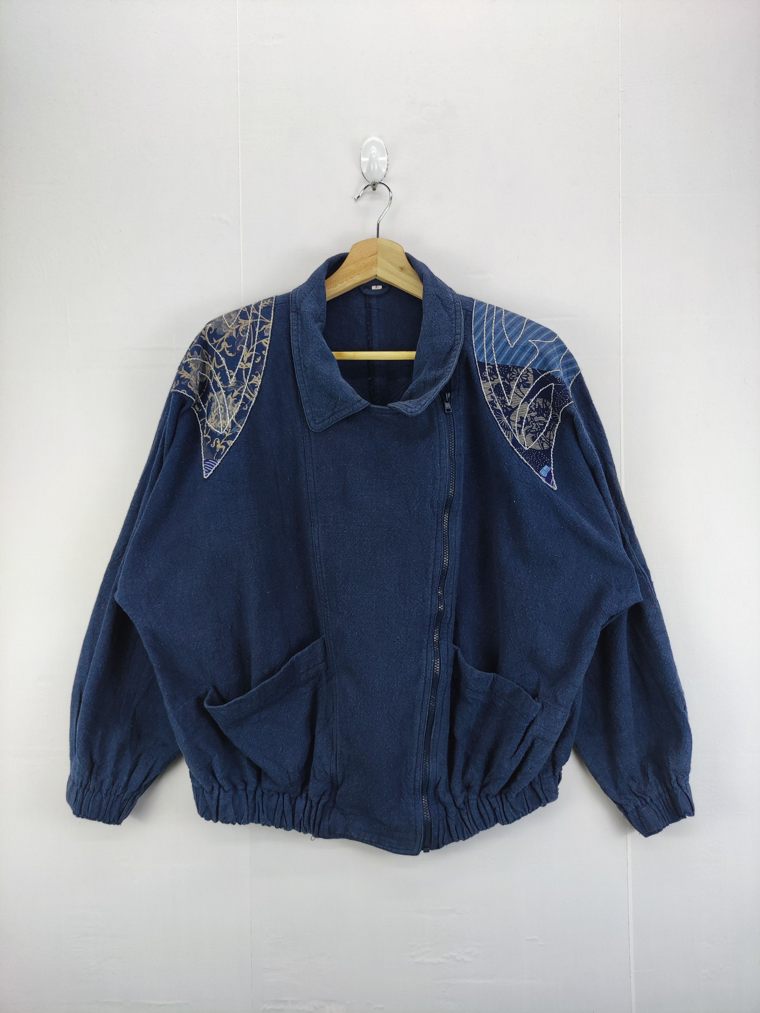 Vintage Butterfly Embroidered Jacket Zipper