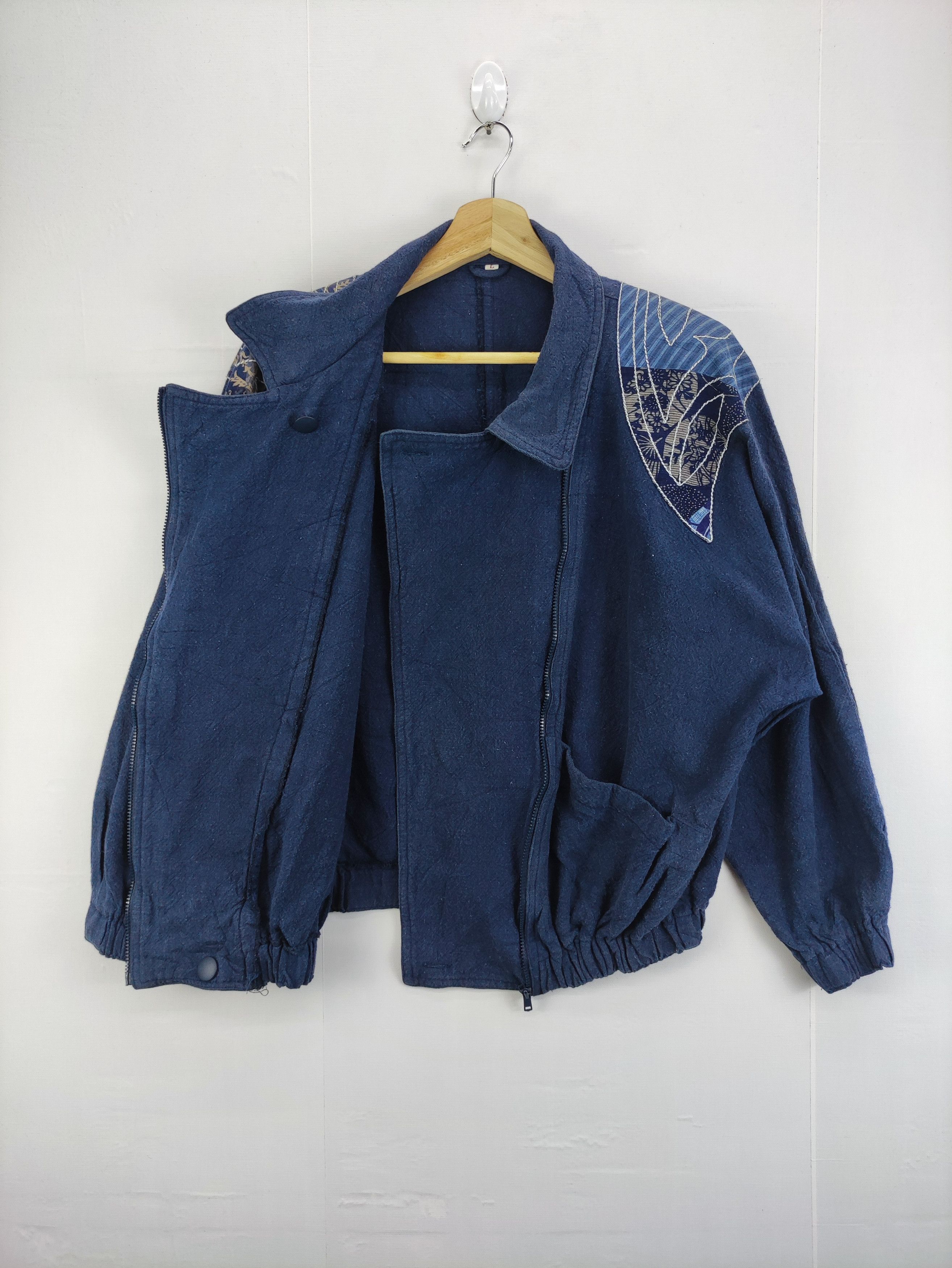 Vintage Butterfly Embroidered Jacket Zipper