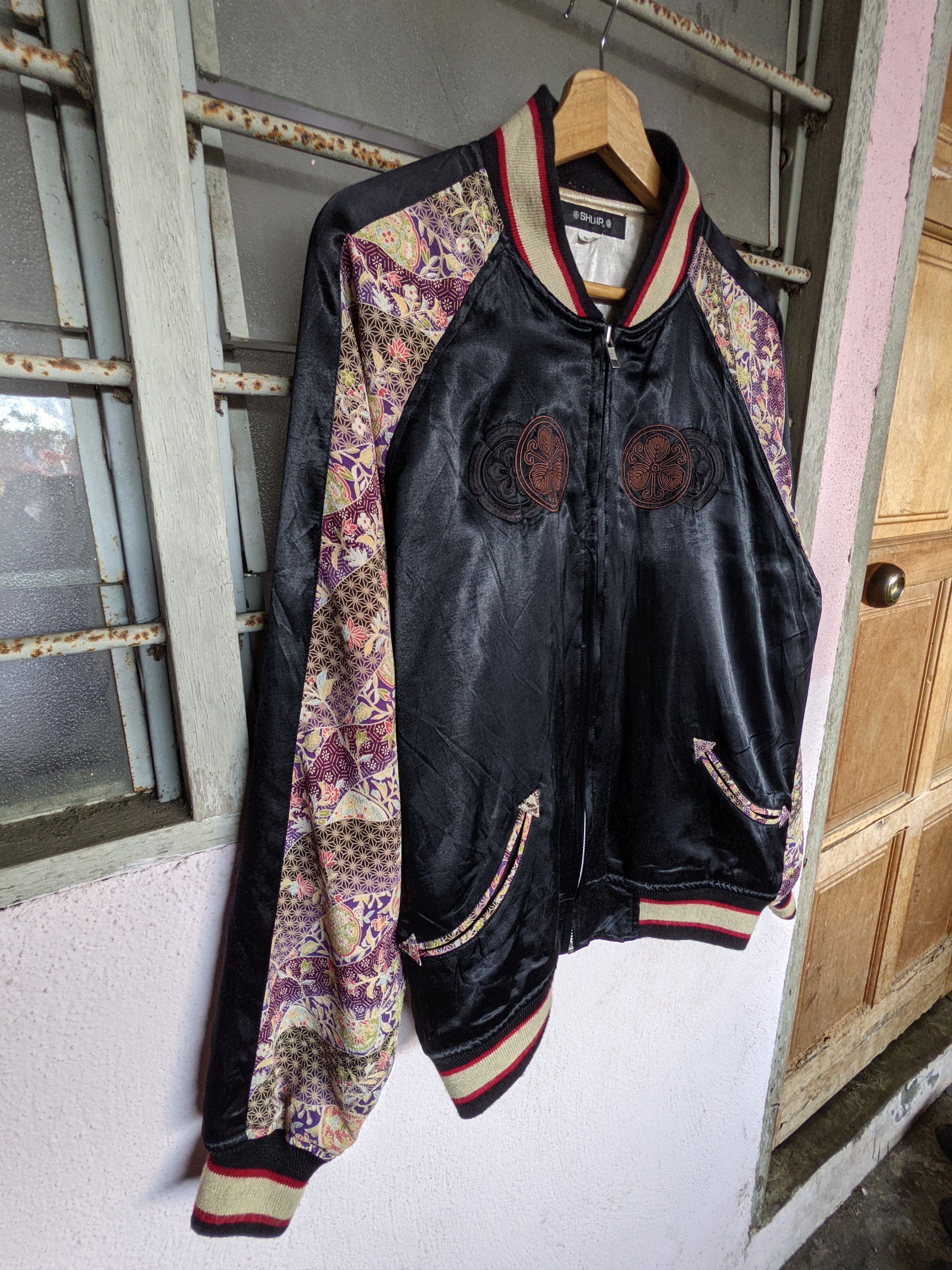 Japanese Brand SHUIP Woven Big Logo Viscose Sukajan Jacket Size US M / EU 48-50 / 2 - 3 Thumbnail