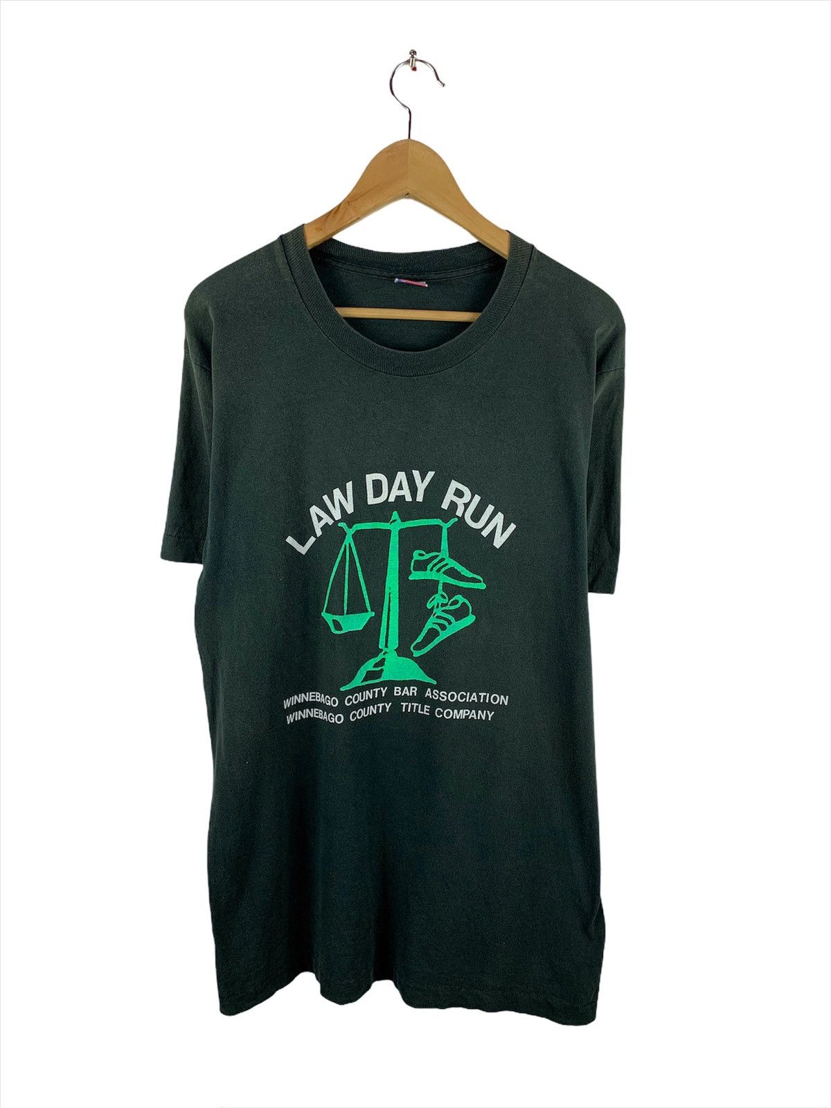 Fruit Of The Loom Vintage 90s Law Day Run Size US L / EU 52-54 / 3 - 1 Thumbnail