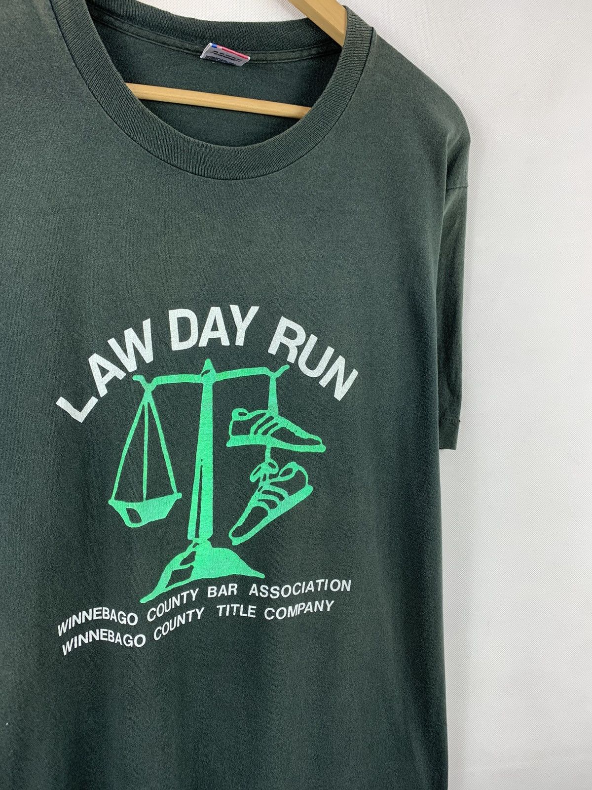 Fruit Of The Loom Vintage 90s Law Day Run Size US L / EU 52-54 / 3 - 2 Thumbnail