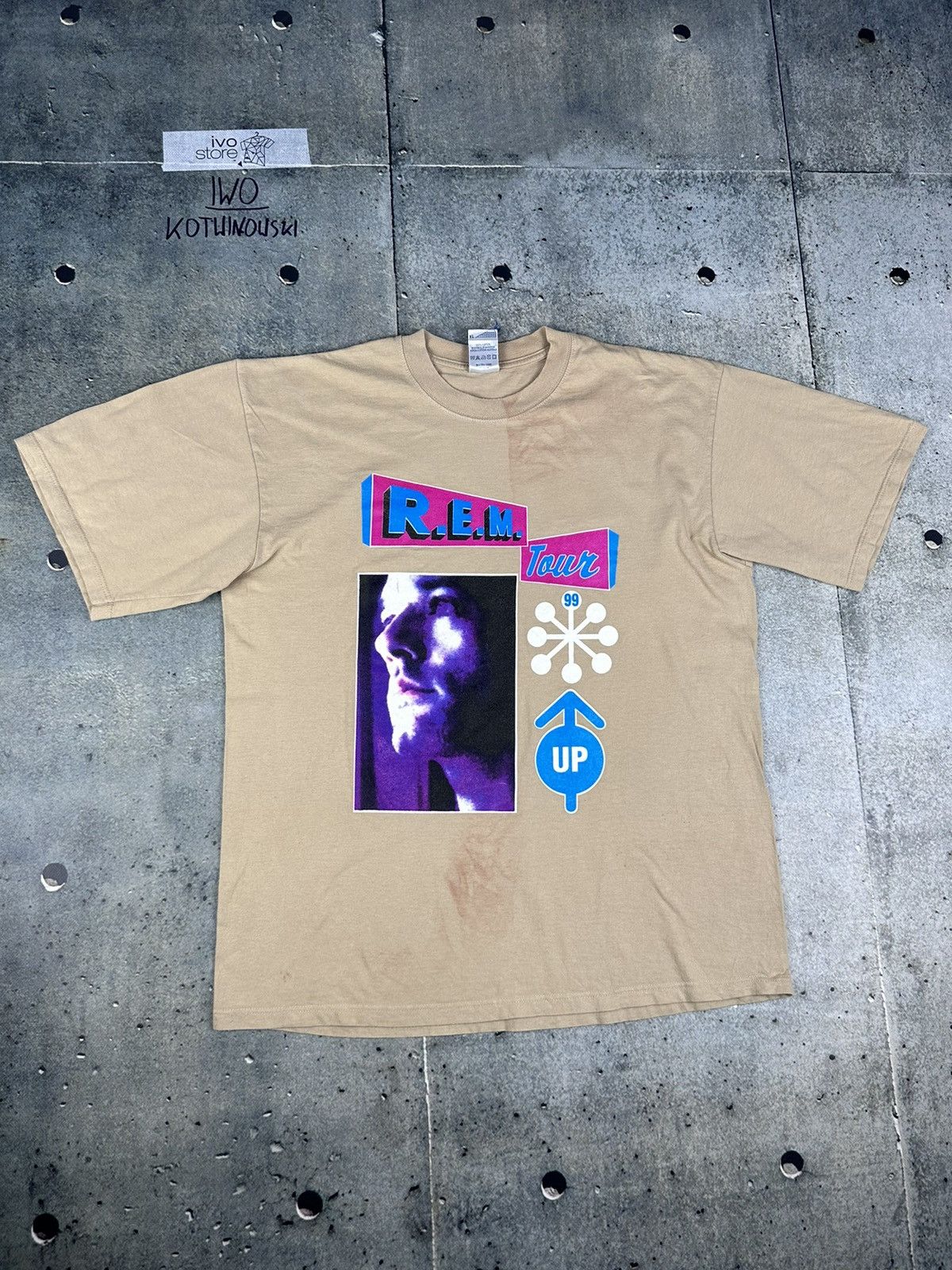R.E.M 1999年 UP TOUR ヴィンテージ Tシャツ Band Tees × R.E.M. × Vintage Vintage R.E.M 1999 Up Tour RARE