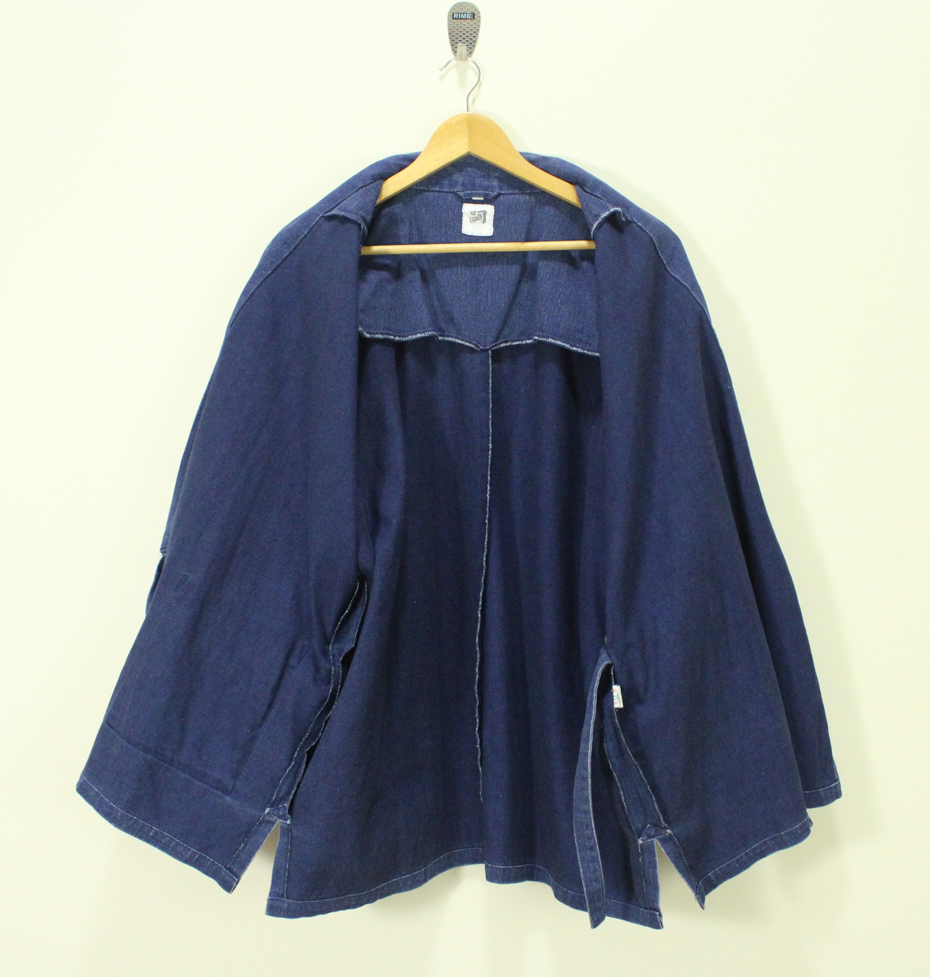 Japanese Brand Vintage KIMONO Jacket Cardigan Denim Indigo Samurai Size US M / EU 48-50 / 2 - 5 Thumbnail