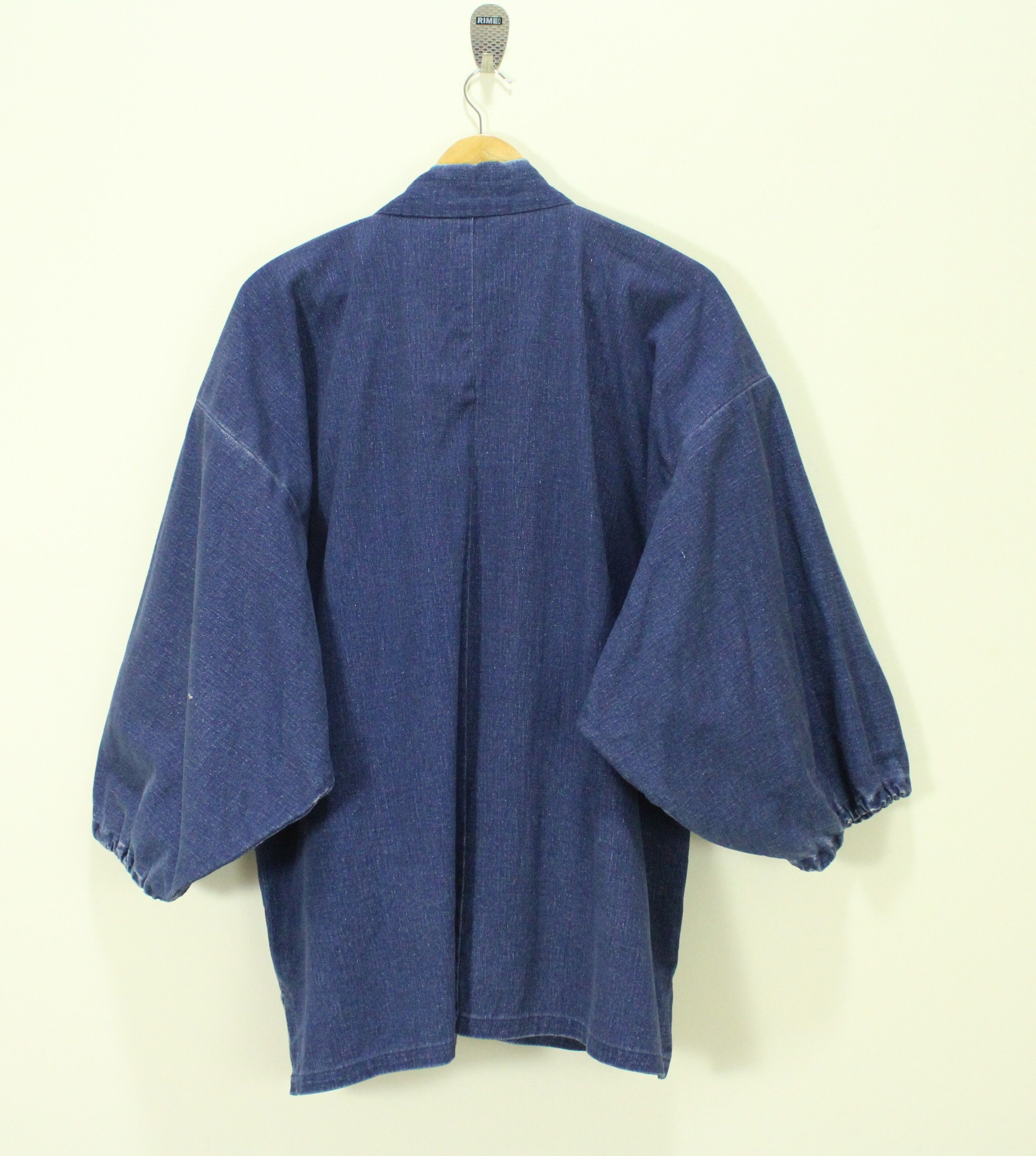 Japanese Brand Vintage KIMONO Jacket Cardigan Denim Indigo Samurai Size US M / EU 48-50 / 2 - 4 Thumbnail