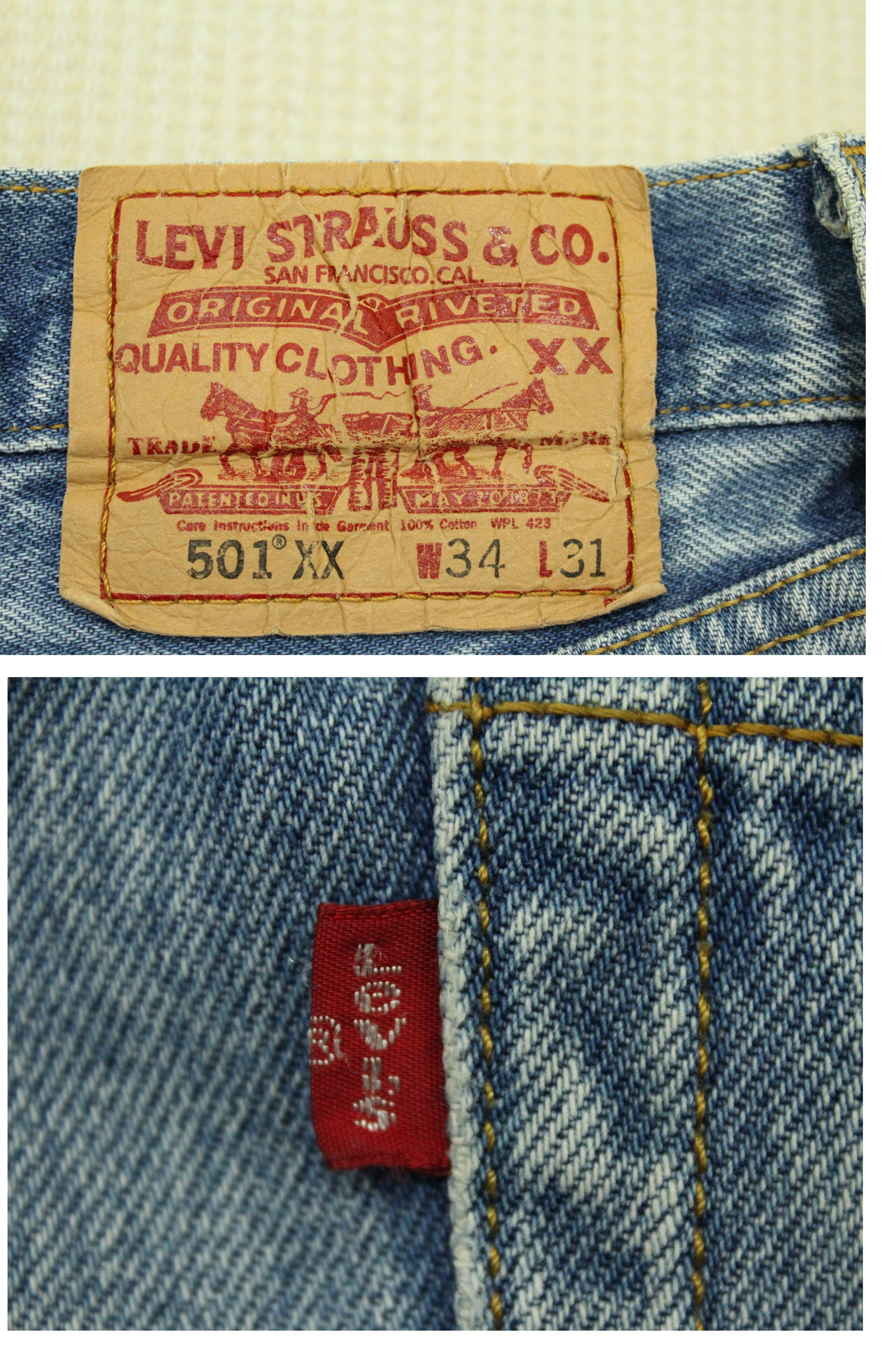 Levi's × Vintage Vintage 2005 LEVIS 501xx Jeans Size US 34 / EU 50 - 19 Thumbnail