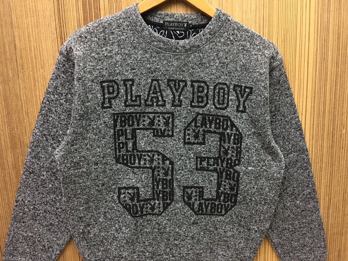 Japanese Brand × Playboy × Vintage Vintage Playboy Big Bunny Logo Sweatshirt Size M / US 6-8 / IT 42-44 - 2 Thumbnail