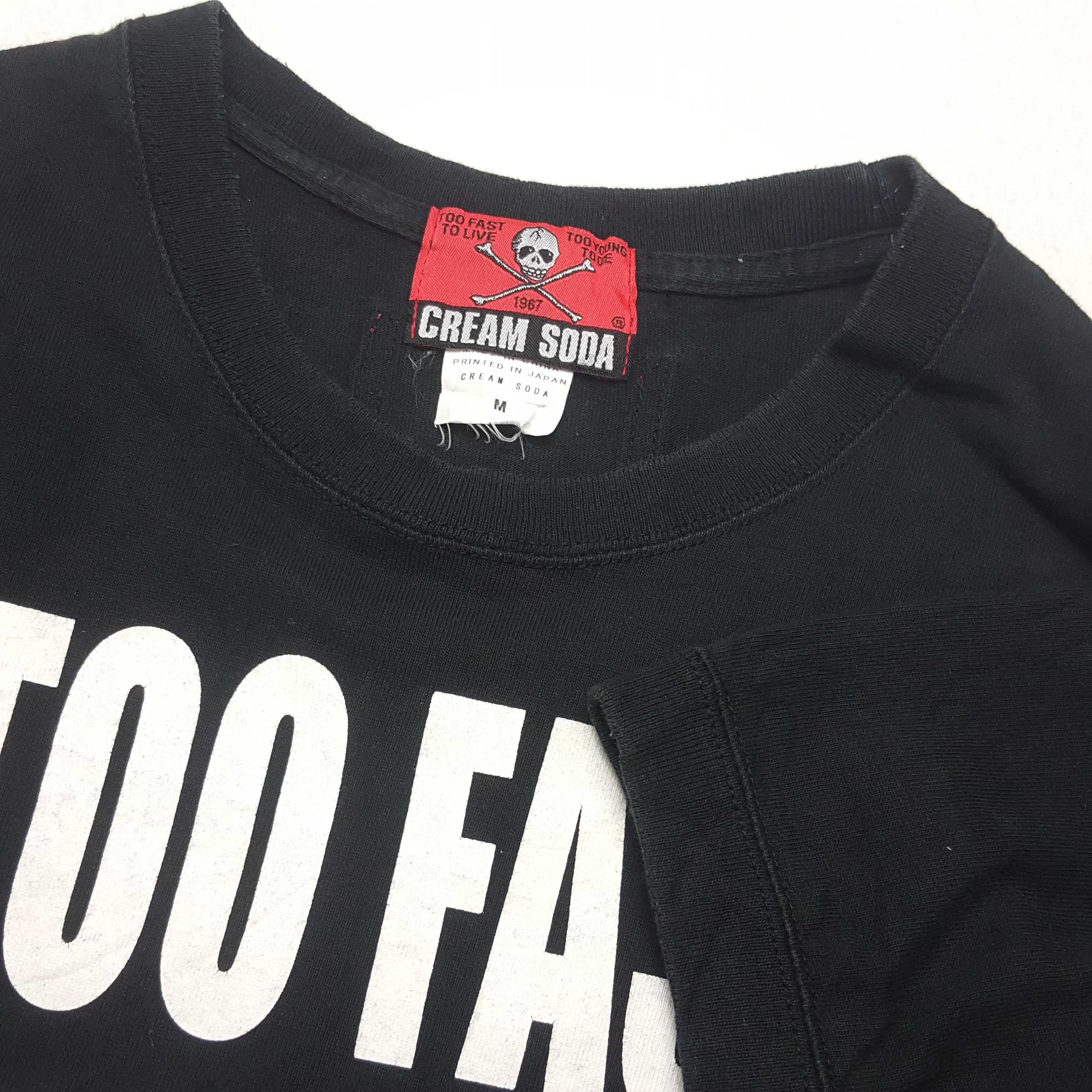 Japanese Brand × Vintage CREAM SODA Streetwear Japanese Brand Quotes Tshirt Size US M / EU 48-50 / 2 - 6 Thumbnail
