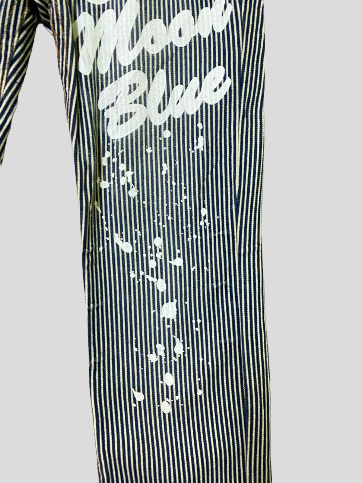 Vintage BLUE MOON BLUE Printed Paint Splash Low Rise Denim