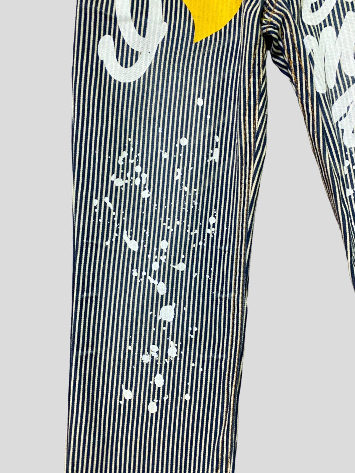 Vintage BLUE MOON BLUE Printed Paint Splash Low Rise Denim