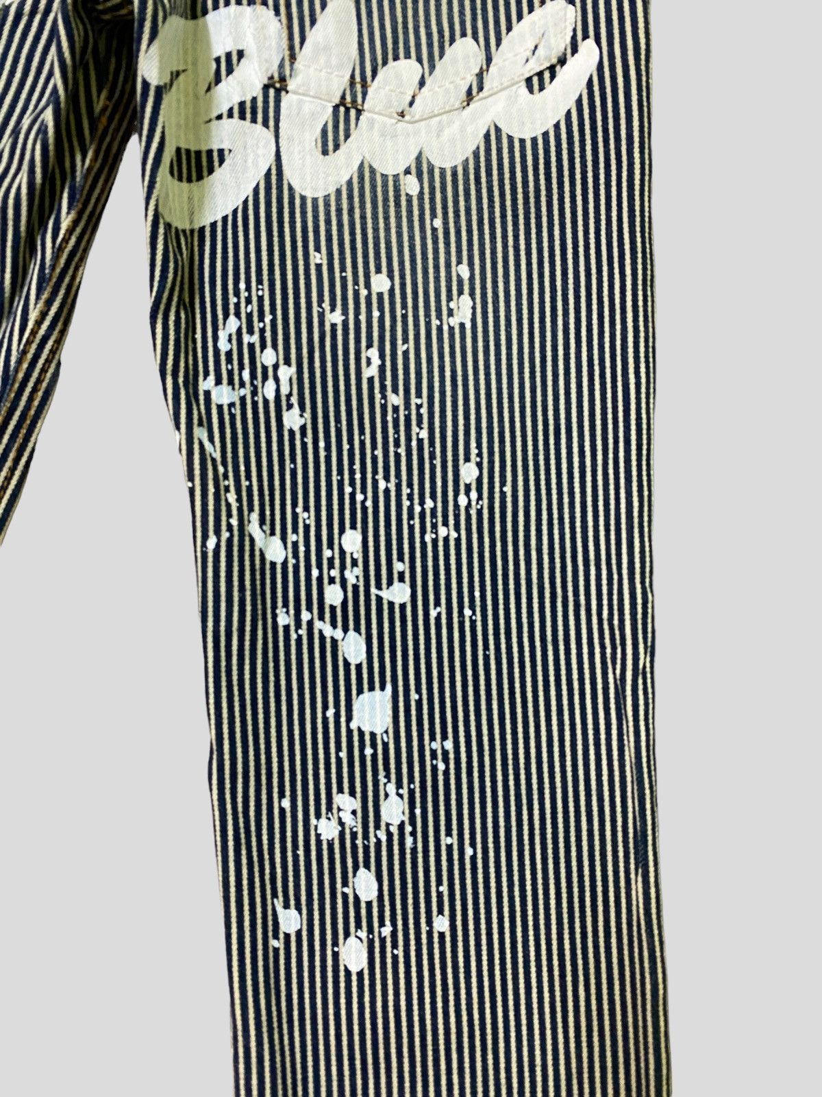 Vintage BLUE MOON BLUE Printed Paint Splash Low Rise Denim