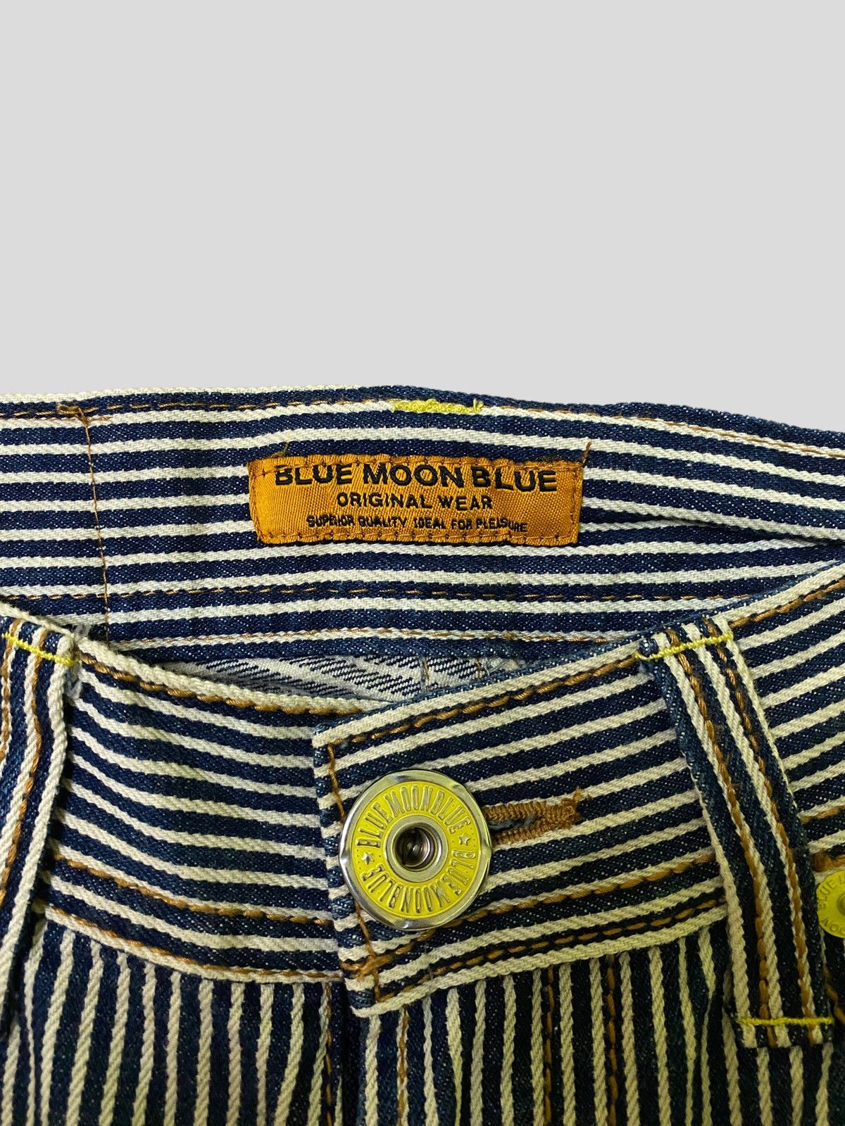 Vintage BLUE MOON BLUE Printed Paint Splash Low Rise Denim