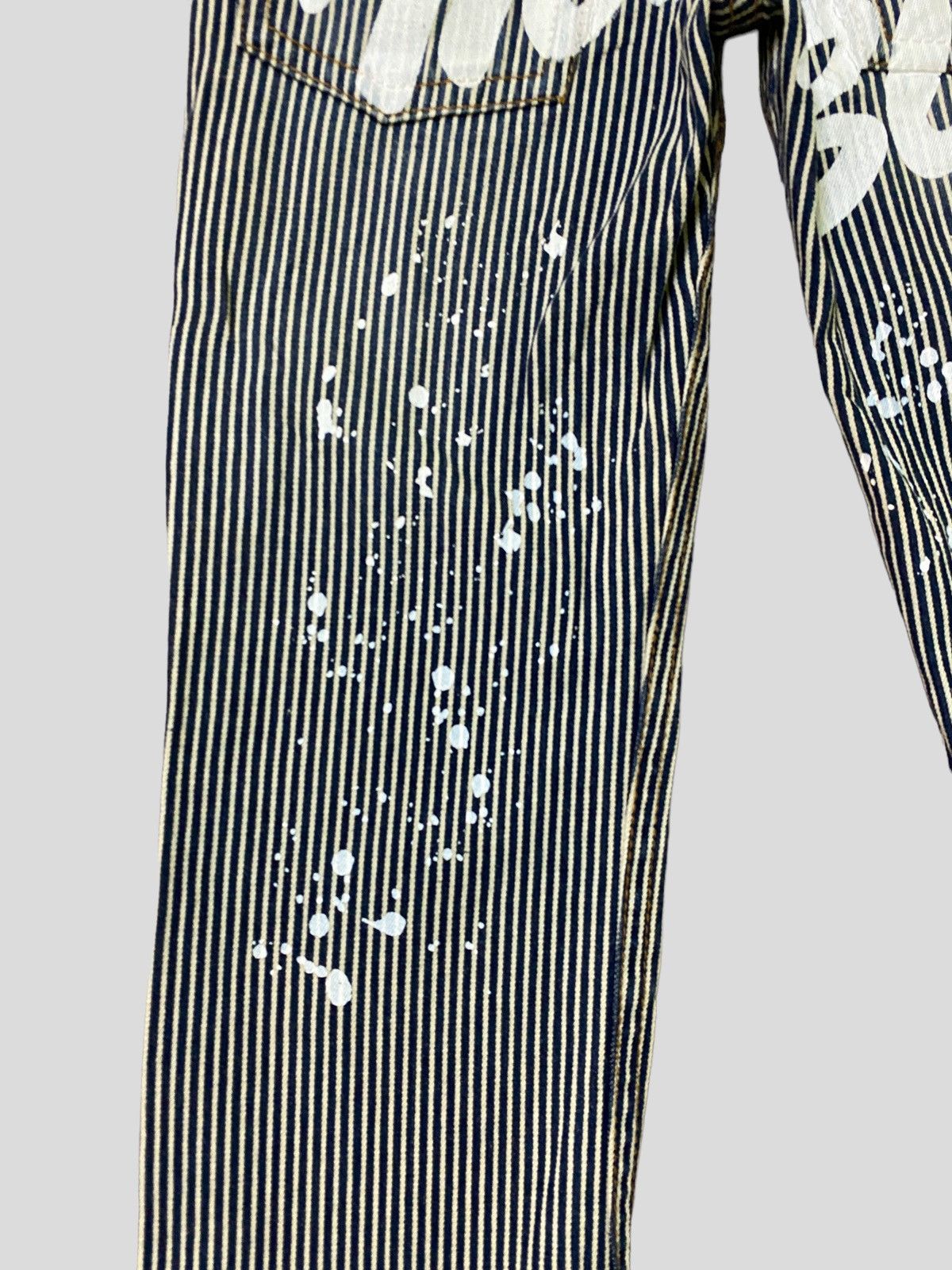 Vintage BLUE MOON BLUE Printed Paint Splash Low Rise Denim