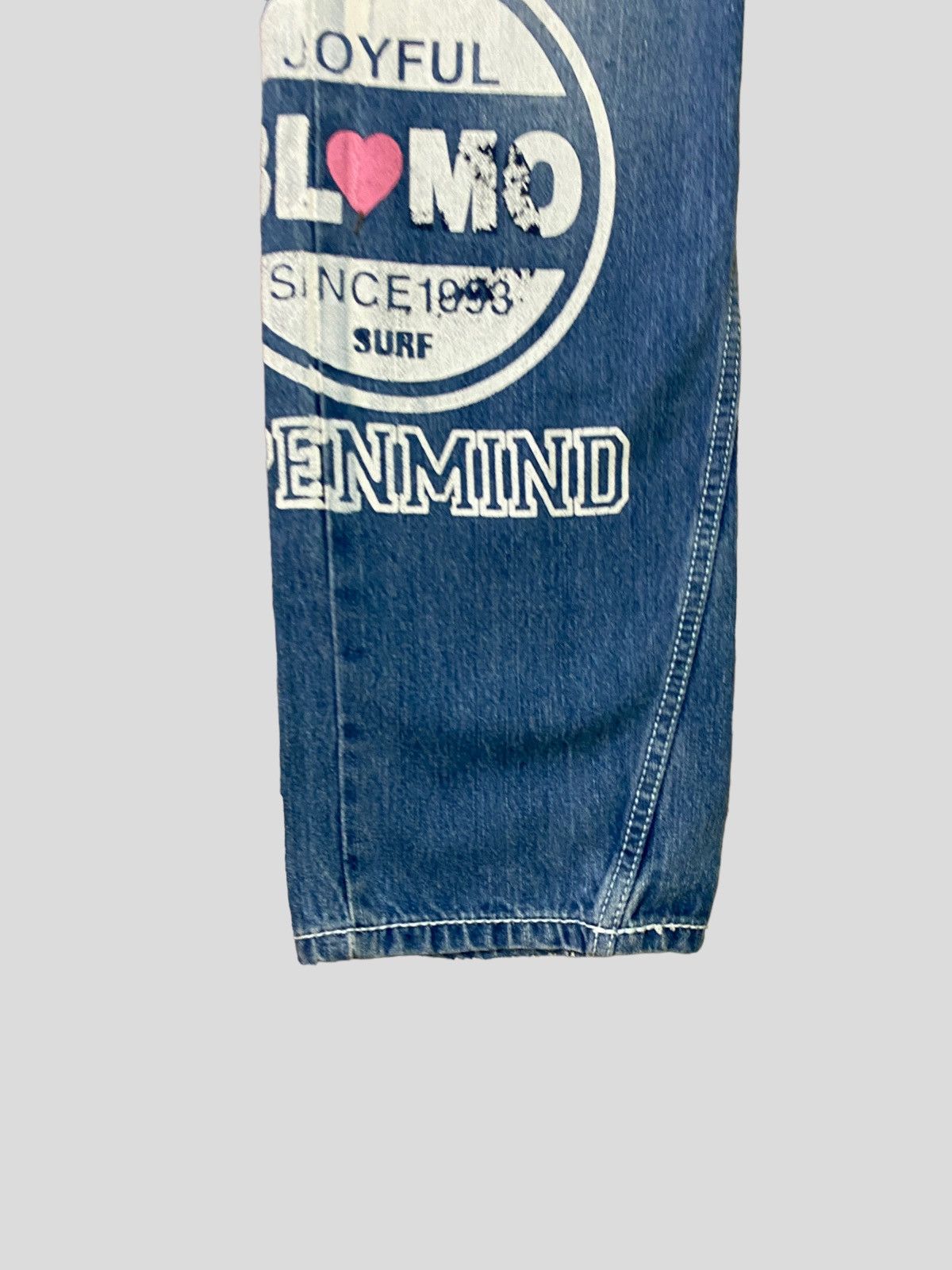 Japanese Brand Vintage BLUE MOON BLUE Patches Embroidered Low Rise Denim Size US 30 / EU 46 - 10 Thumbnail