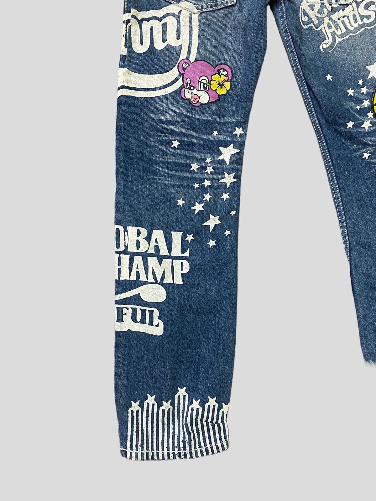 Japanese Brand Vintage BLUE MOON BLUE Patches Embroidered Low Rise Denim Size US 30 / EU 46 - 16 Thumbnail