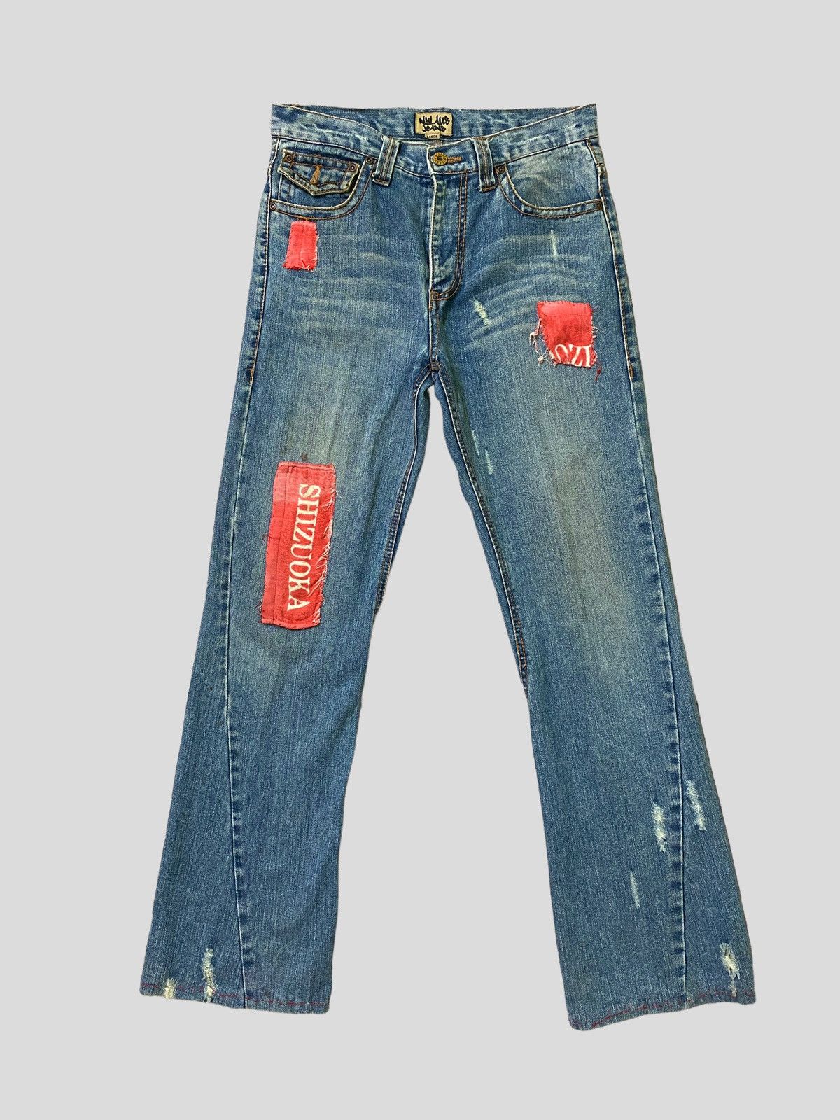Hysteric Glamour Flared Vintage NYLAUS JEANS PATCHES Boot Cut Denim Size US 30 / EU 46 - 3 Thumbnail
