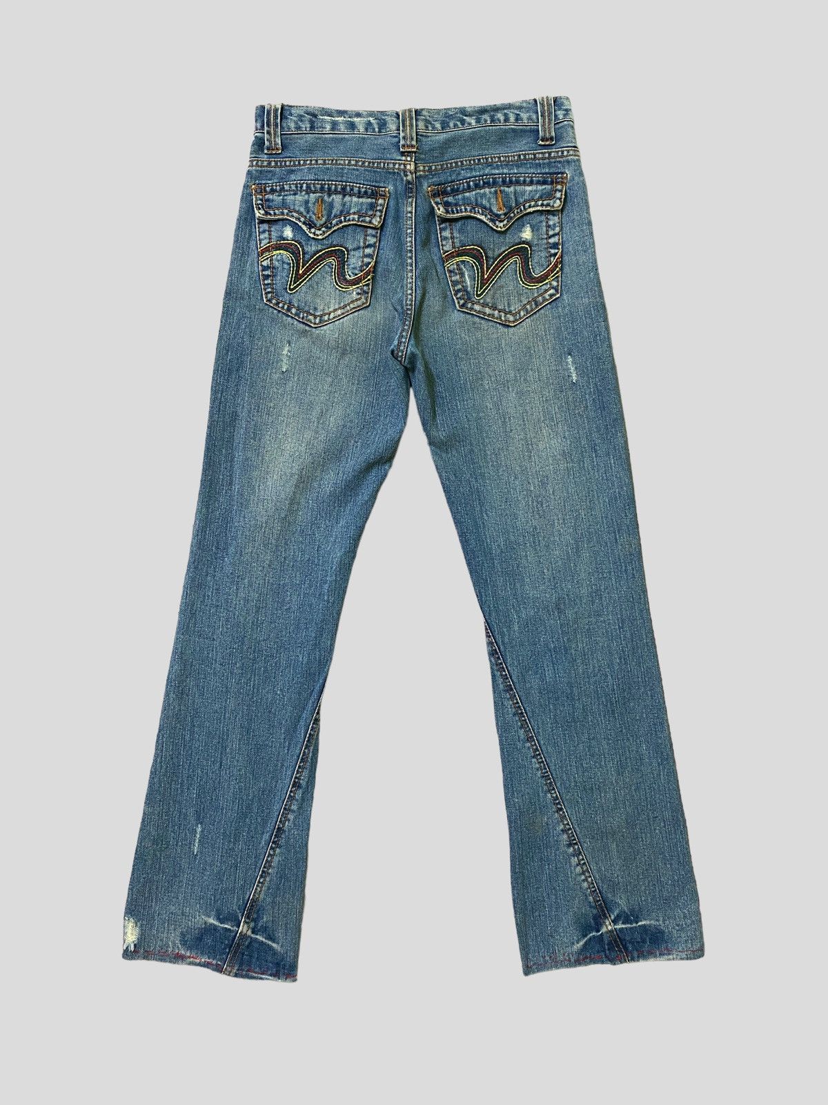 Hysteric Glamour Flared Vintage NYLAUS JEANS PATCHES Boot Cut Denim Size US 30 / EU 46 - 4 Thumbnail
