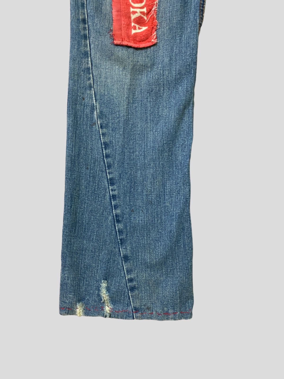 Hysteric Glamour Flared Vintage NYLAUS JEANS PATCHES Boot Cut Denim Size US 30 / EU 46 - 11 Thumbnail