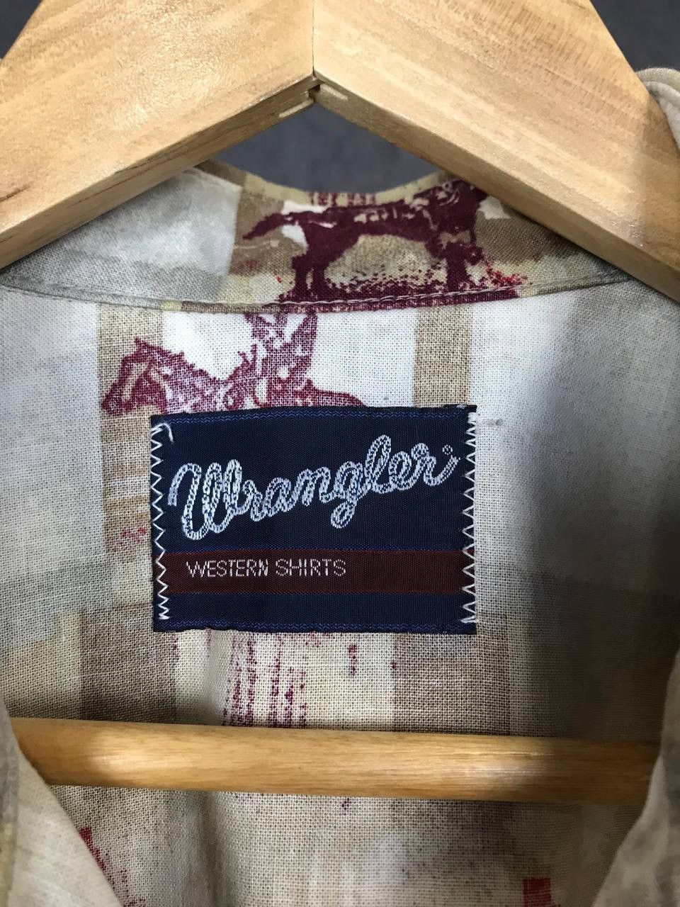 Vintage Wrangler crazy American vintage western overprinted shirt Size US XL / EU 56 / 4 - 3 Thumbnail