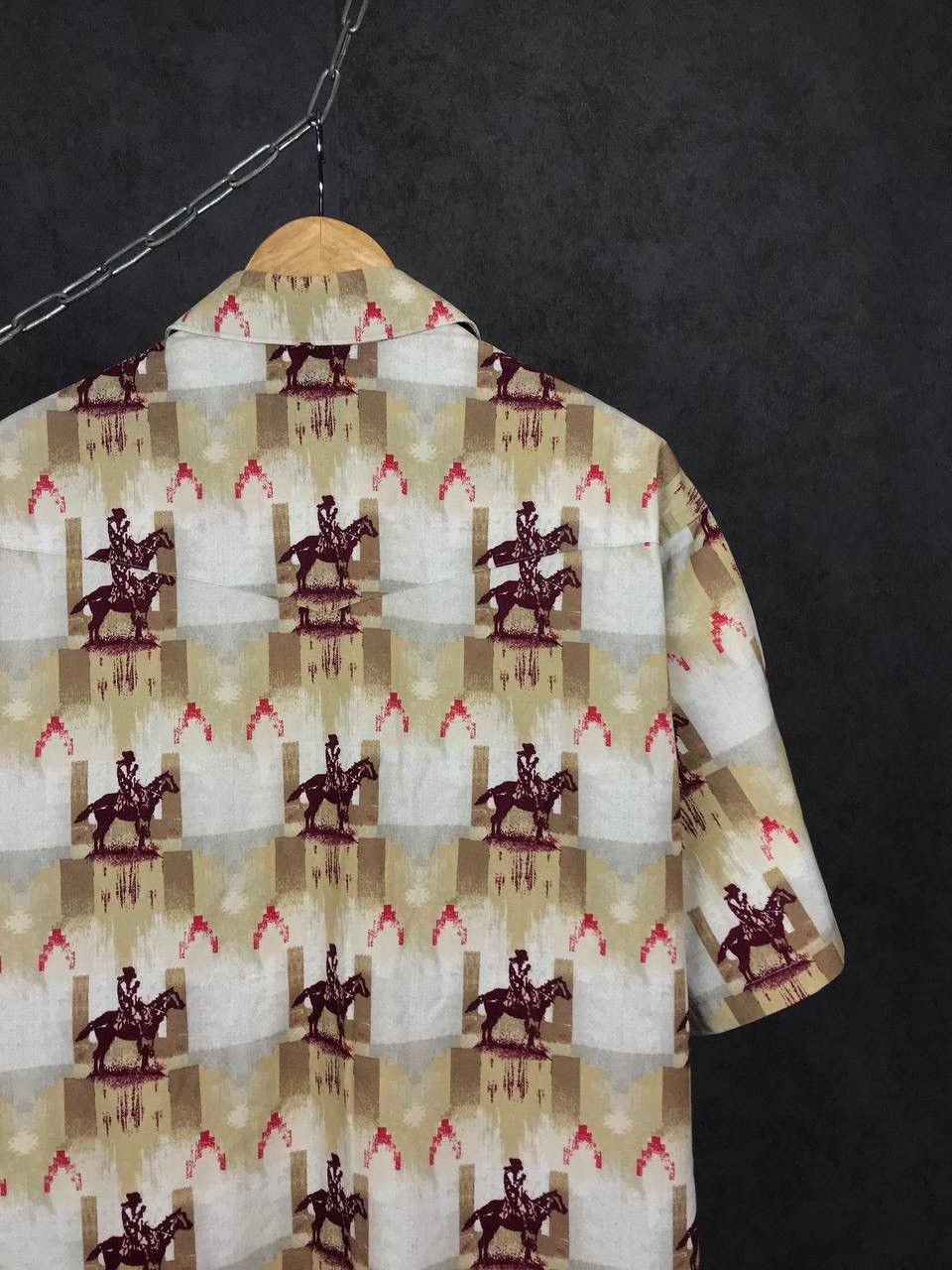 Vintage Wrangler crazy American vintage western overprinted shirt Size US XL / EU 56 / 4 - 5 Thumbnail