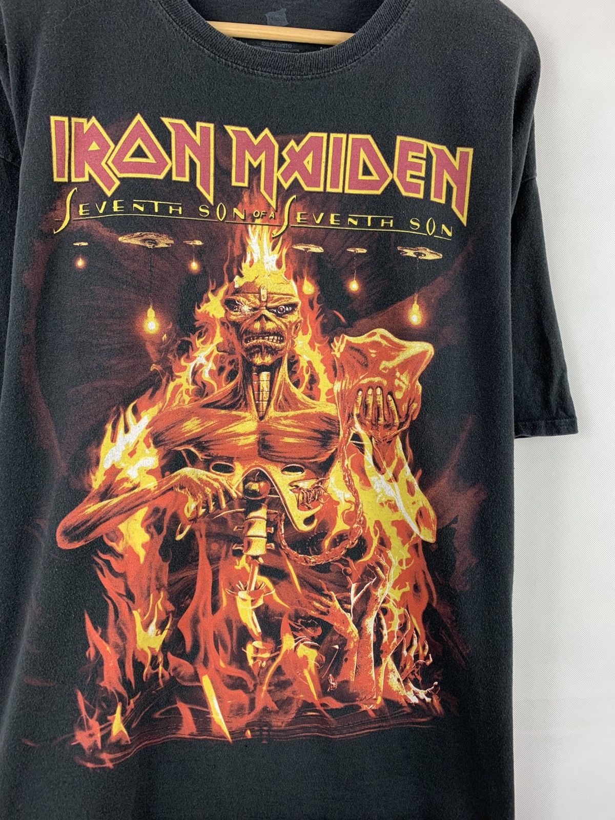 Band Tees Iron Maiden Seventh Son of a Seventh Son Band Tee Size US XXL / EU 58 / 5 - 2 Thumbnail