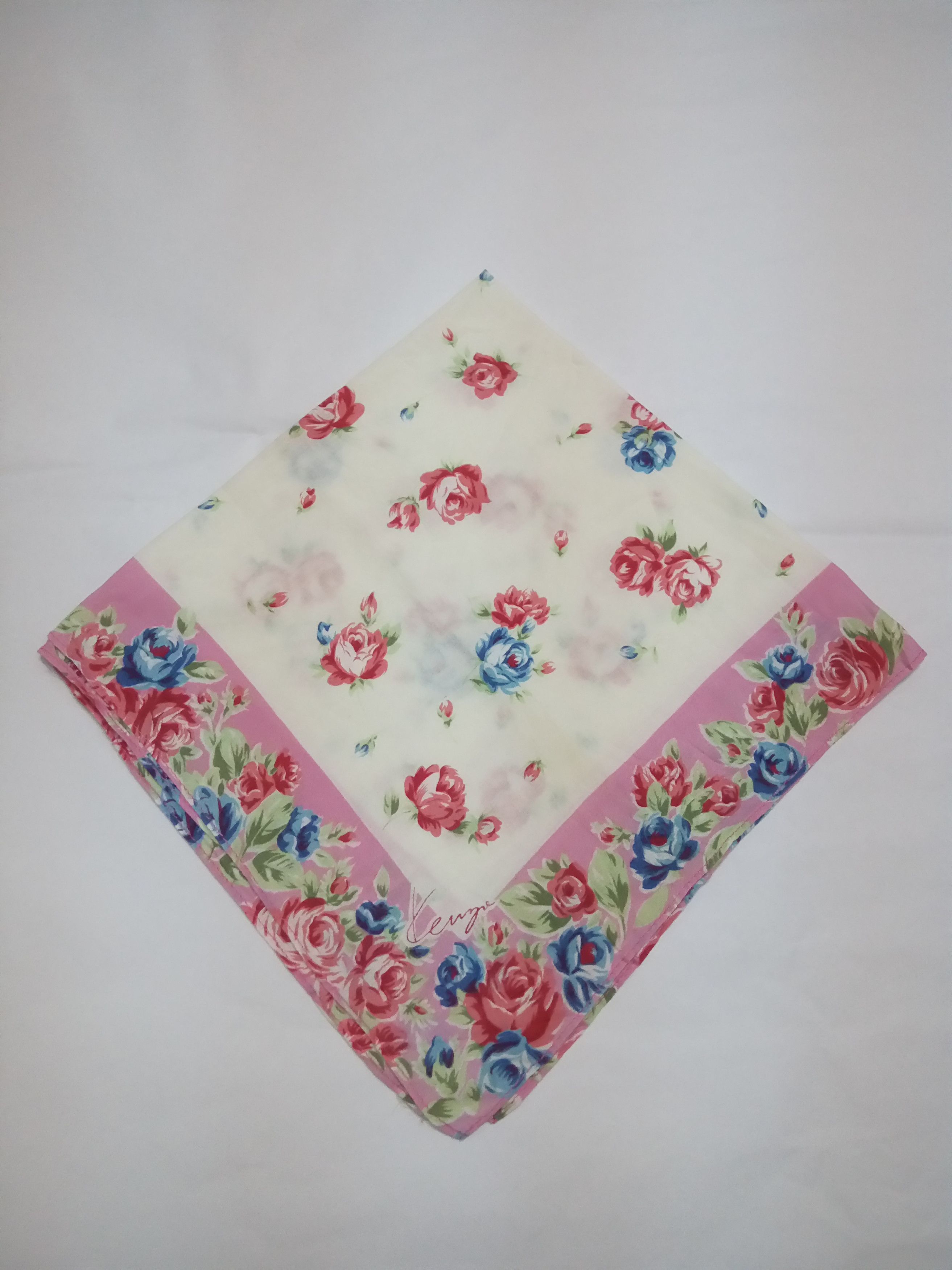 Kenzo Handky Bandana Kenzo Small Rose Floral Full print Size ONE SIZE - 1 Thumbnail