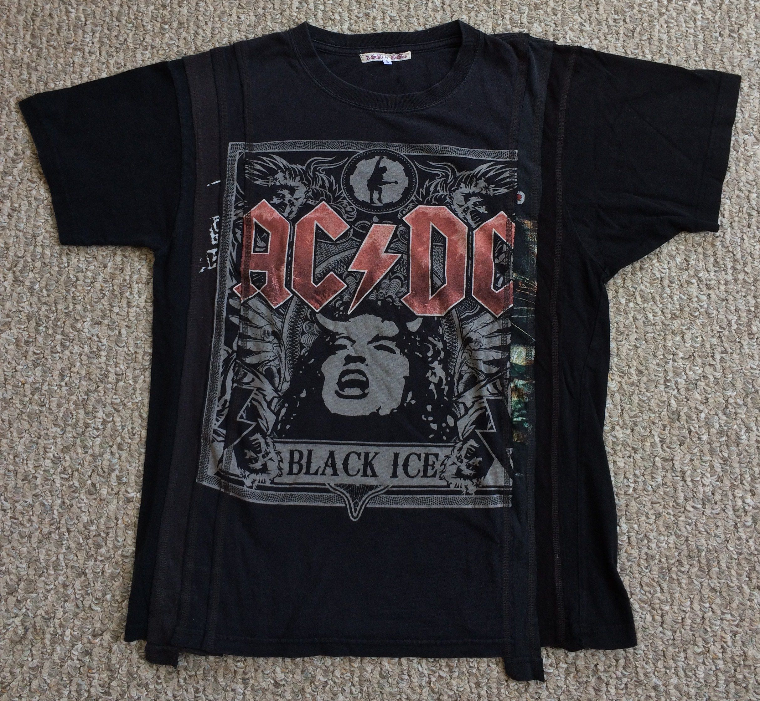 Pre-owned Needles Rebuild By  Acdc T-shirt In Black