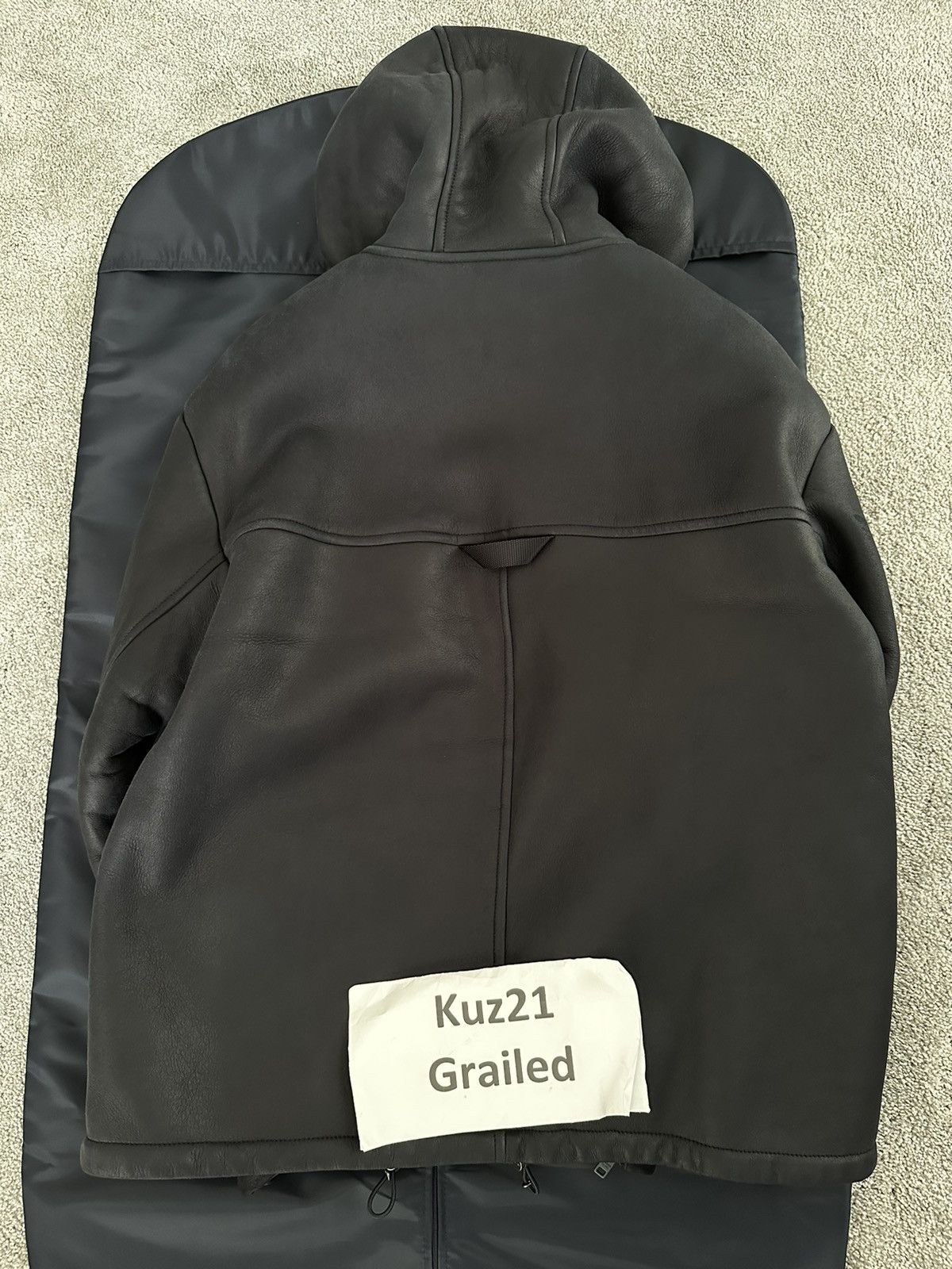 Prada Prada Hooded Leather Jacket Sheepskin Size US L / EU 52-54 / 3 - 6 Thumbnail