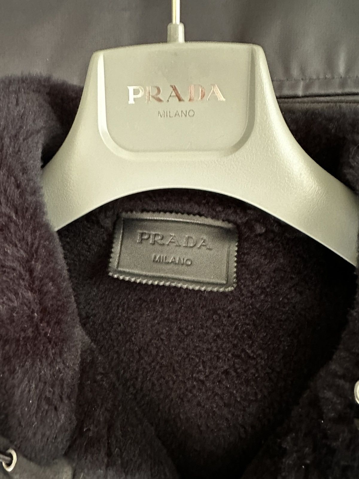 Prada Prada Hooded Leather Jacket Sheepskin Size US L / EU 52-54 / 3 - 5 Thumbnail