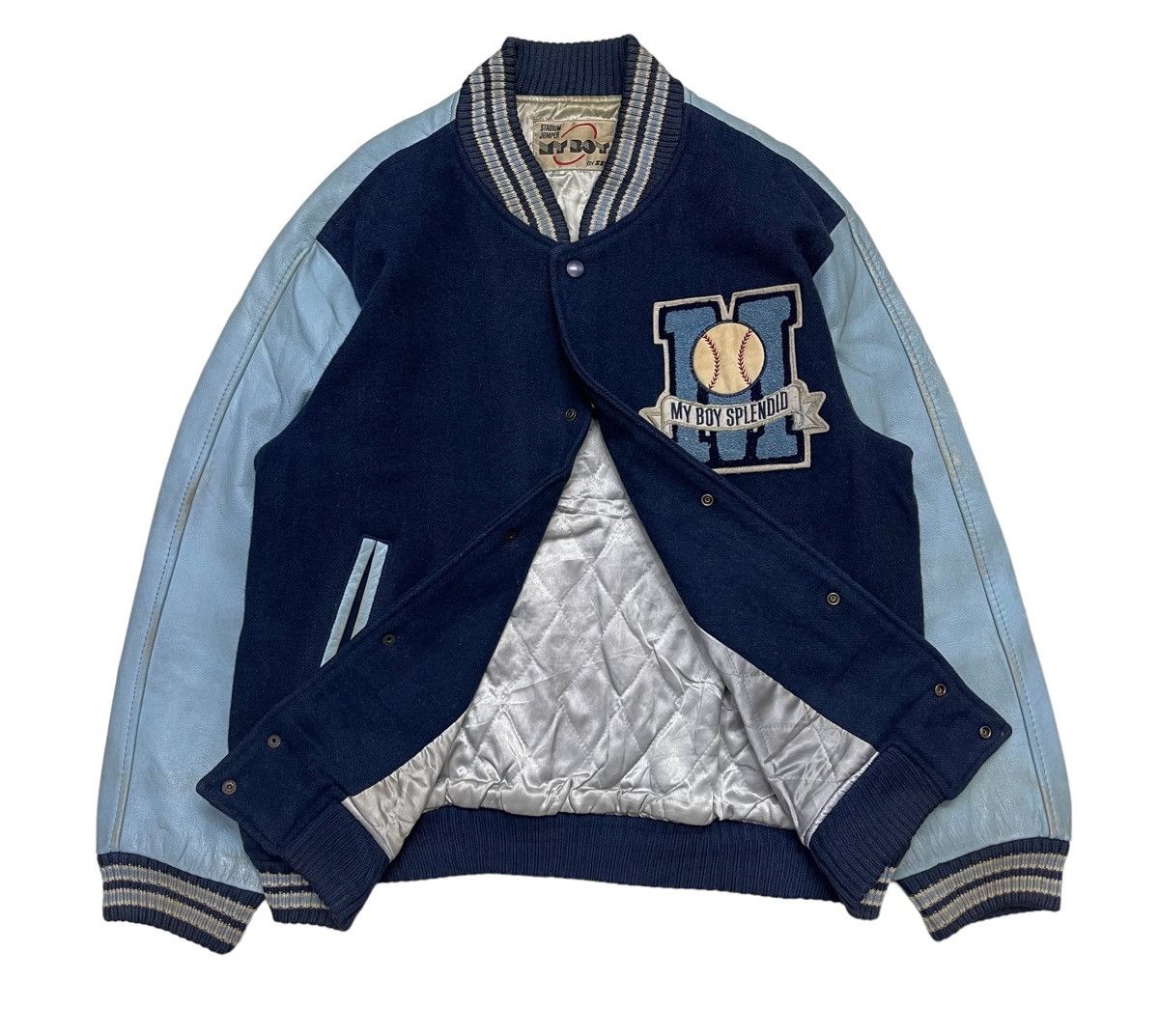 Vintage Vintage 70s Baseball Varsity Jacket Size US L / EU 52-54 / 3 - 3 Thumbnail