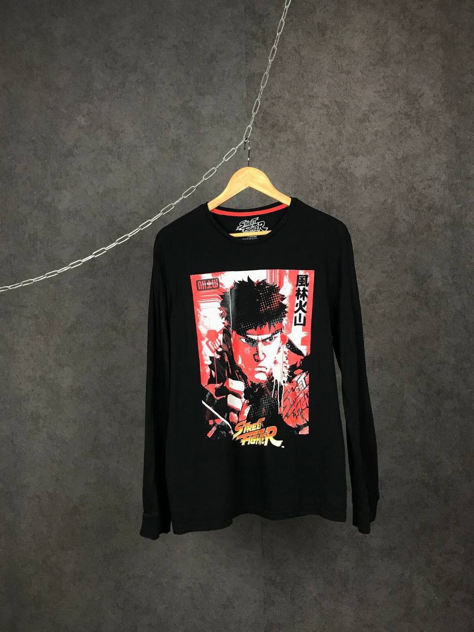 Anime Street Fighter anima vintage cult movie longsleeve Size US L / EU 52-54 / 3 - 1 Thumbnail