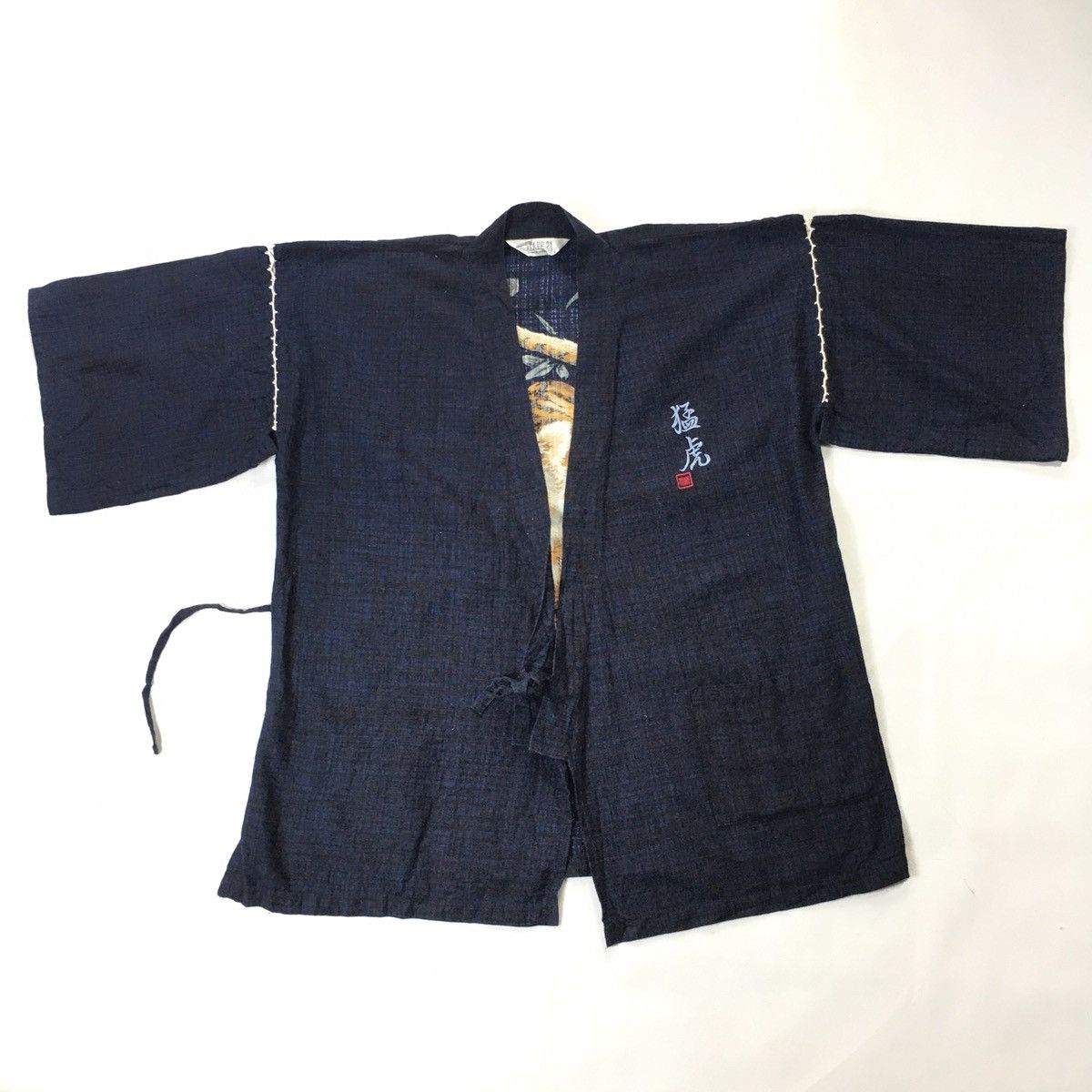 Japanese Brand Japanese Haori Kimono Tiger Indigo Size US M / EU 48-50 / 2 - 2 Thumbnail