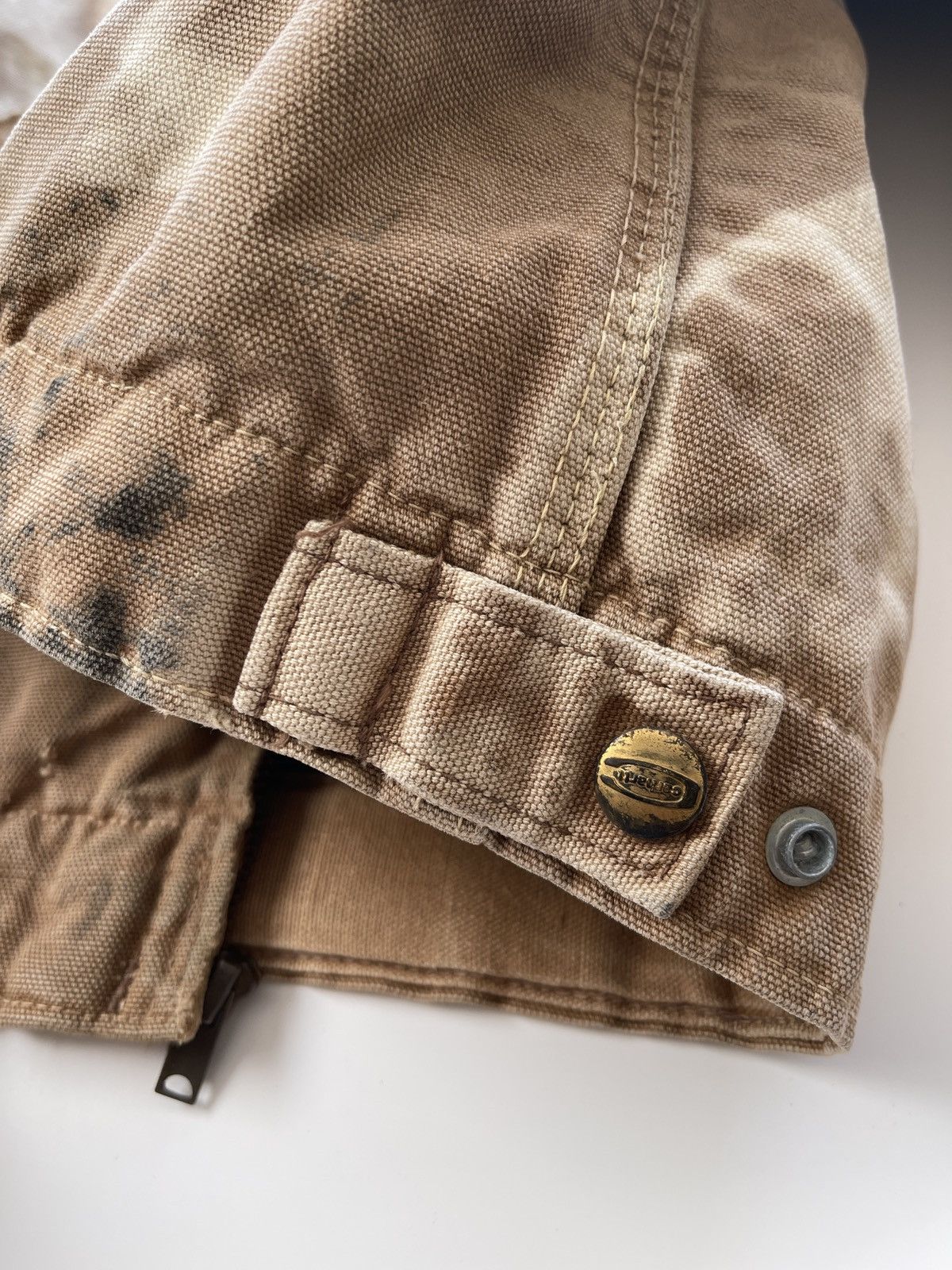 Carhartt Vintage 70s Carhartt Distressed Detroit Jacket Size US L / EU 52-54 / 3 - 20 Thumbnail