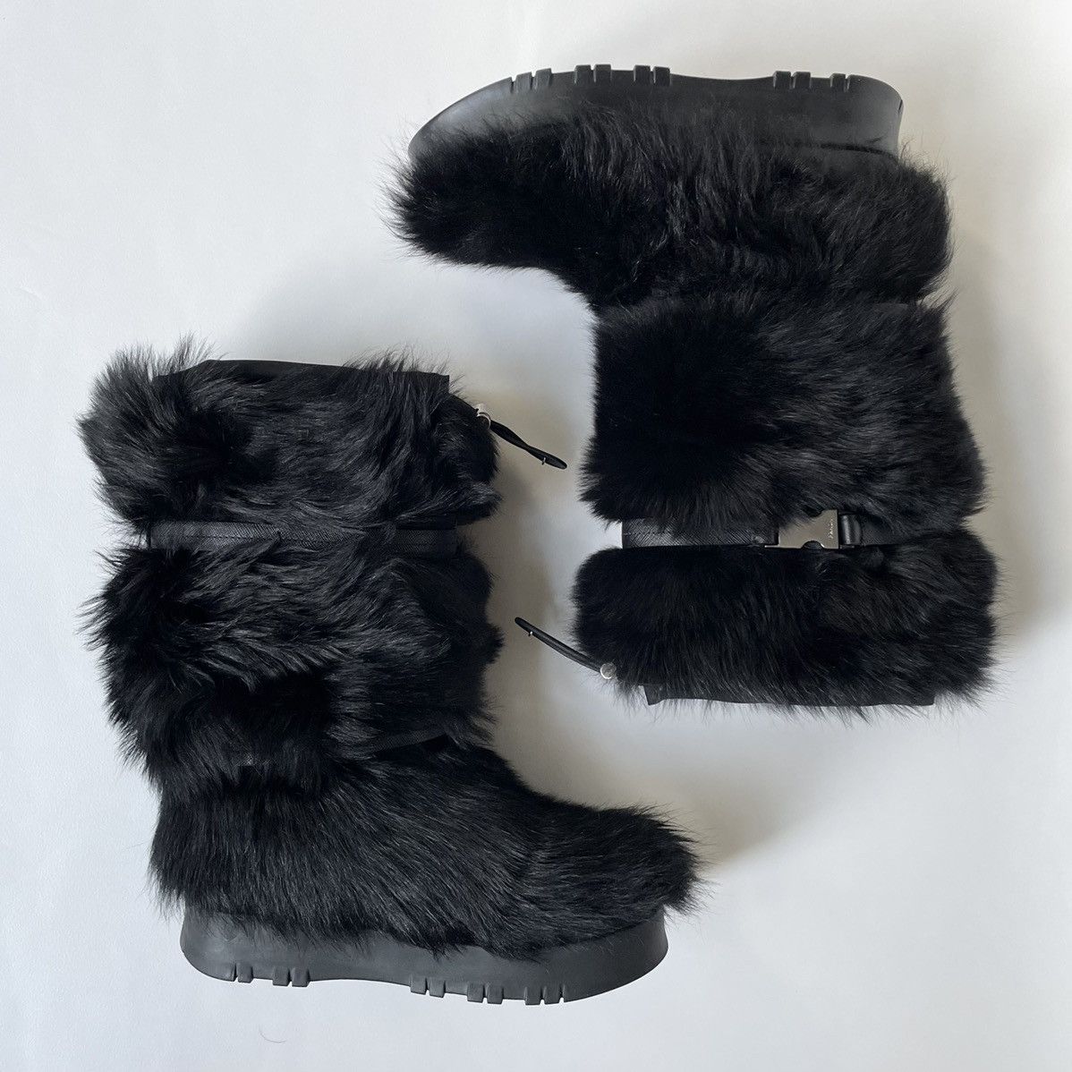 Prada Early 2000s Fur Ski Boots Size US 7 / IT 37 - 12 Thumbnail