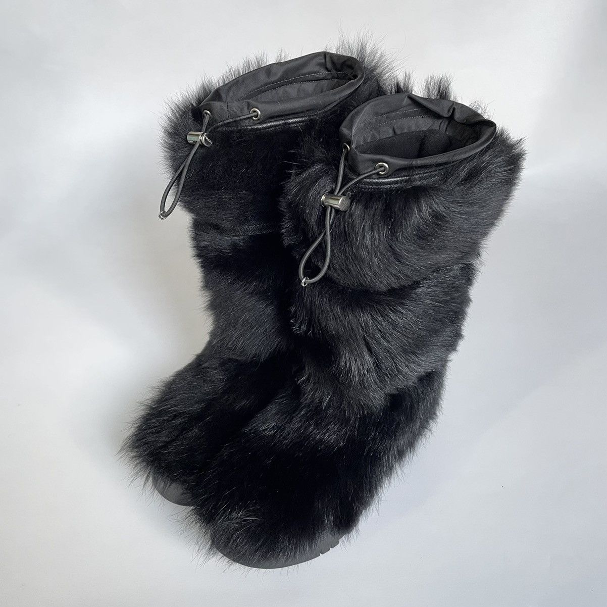 Prada Early 2000s Fur Ski Boots Size US 7 / IT 37 - 2 Thumbnail