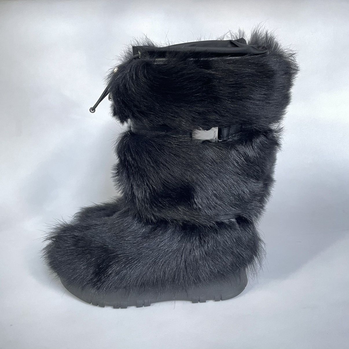 Prada Early 2000s Fur Ski Boots Size US 7 / IT 37 - 1 Thumbnail