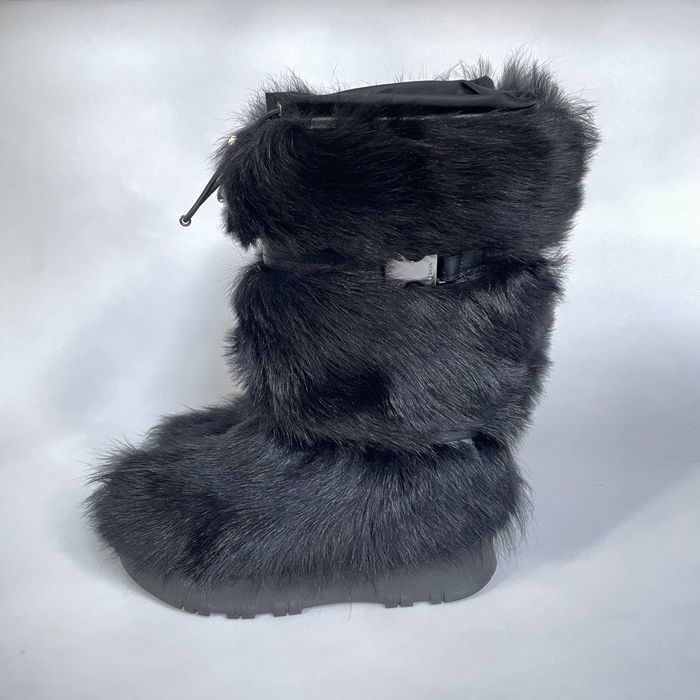 Prada Early 2000s Fur Ski Boots | Grailed