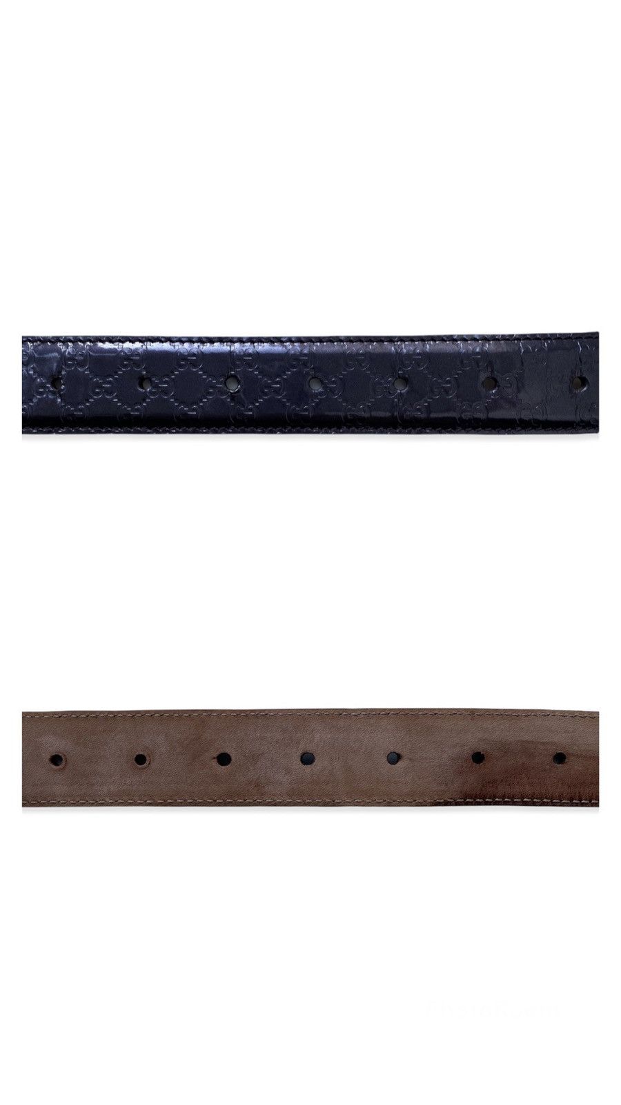 Gucci GUCCI VERNIS BELT GUCCISSIMA SUPREME Gg SIGNATURE GOLD BUCK Size 30 - 3 Thumbnail