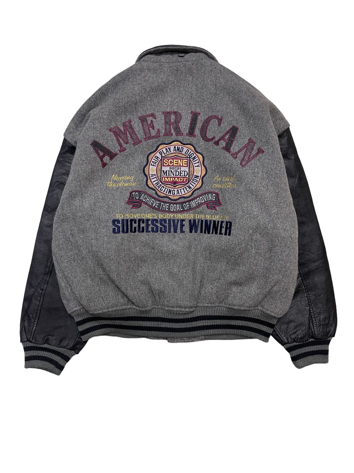 Japanese Brand Vintage American Scene Varsity Jacket Size US M / EU 48-50 / 2 - 1 Thumbnail