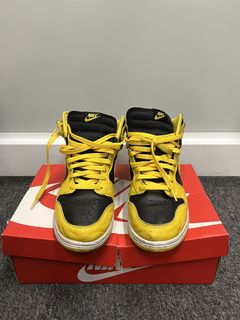 Nike Dunk High Black Maize | Grailed