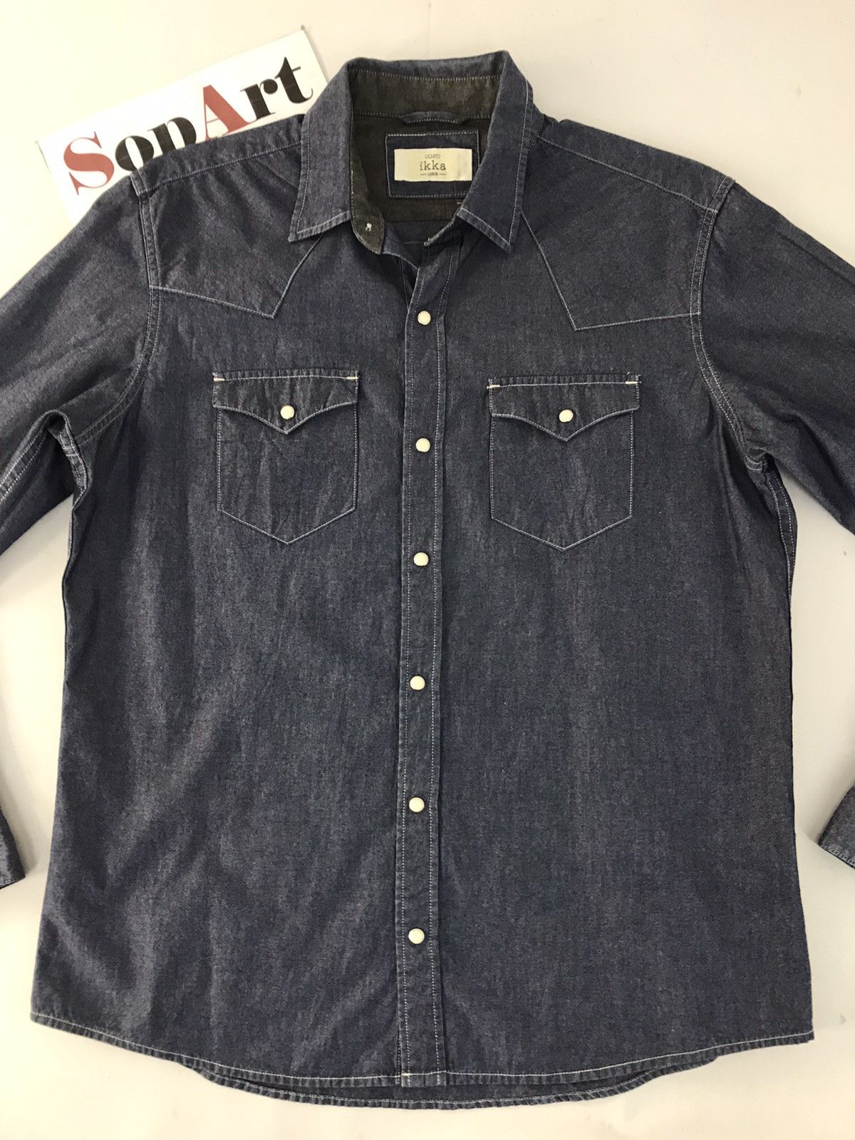 Japanese Brand × Vintage Vintage ikka Jeans Double Pocket Snap Button Style Size US L / EU 52-54 / 3 - 3 Thumbnail