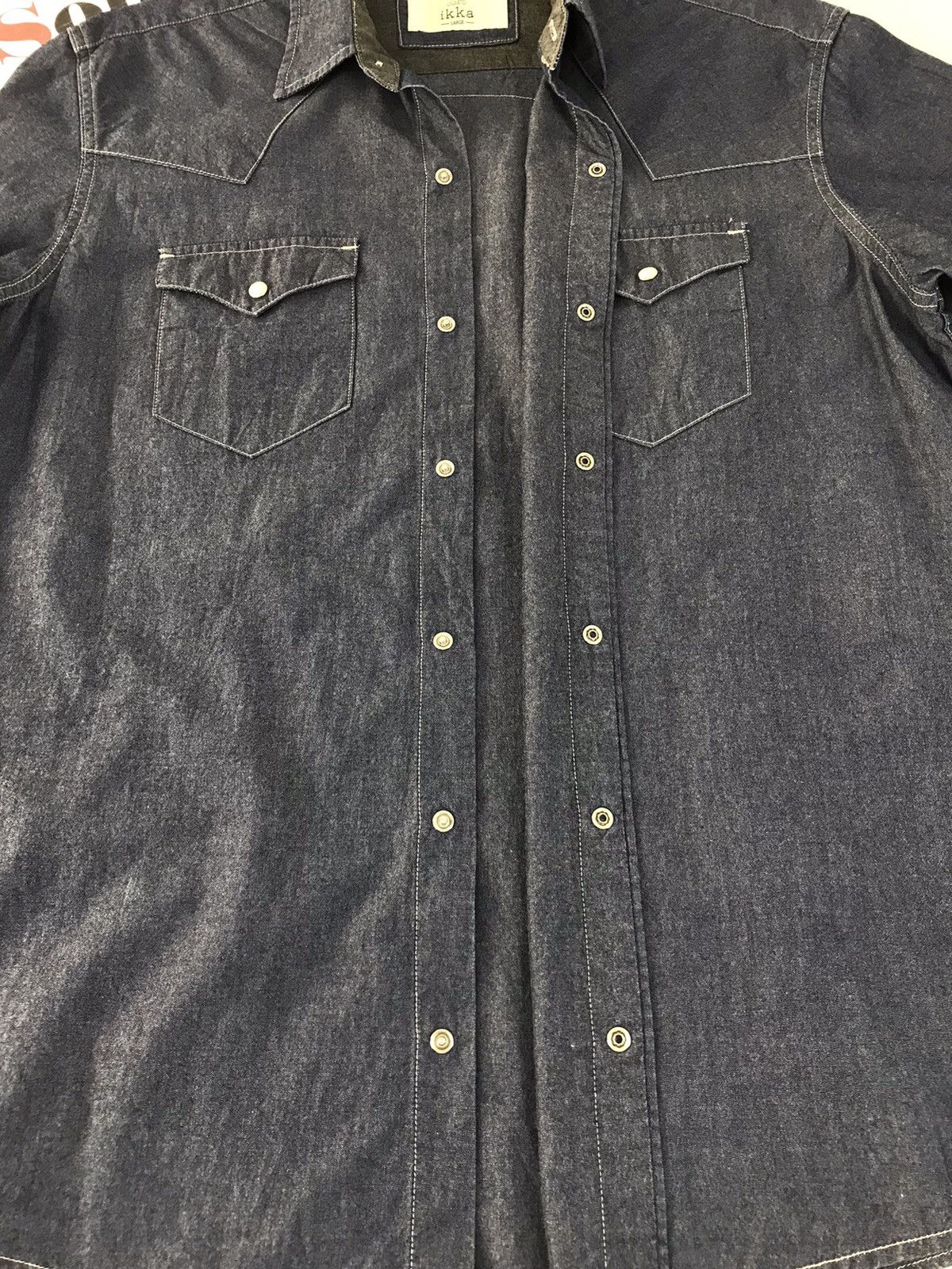Japanese Brand × Vintage Vintage ikka Jeans Double Pocket Snap Button Style Size US L / EU 52-54 / 3 - 5 Thumbnail