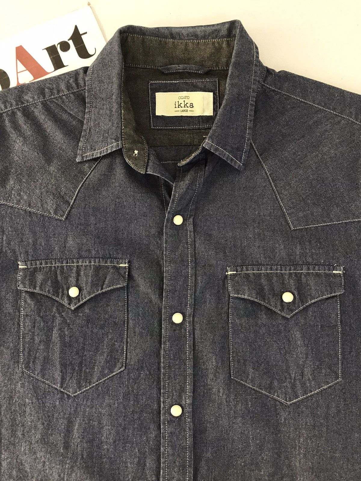 Japanese Brand × Vintage Vintage ikka Jeans Double Pocket Snap Button Style Size US L / EU 52-54 / 3 - 4 Thumbnail