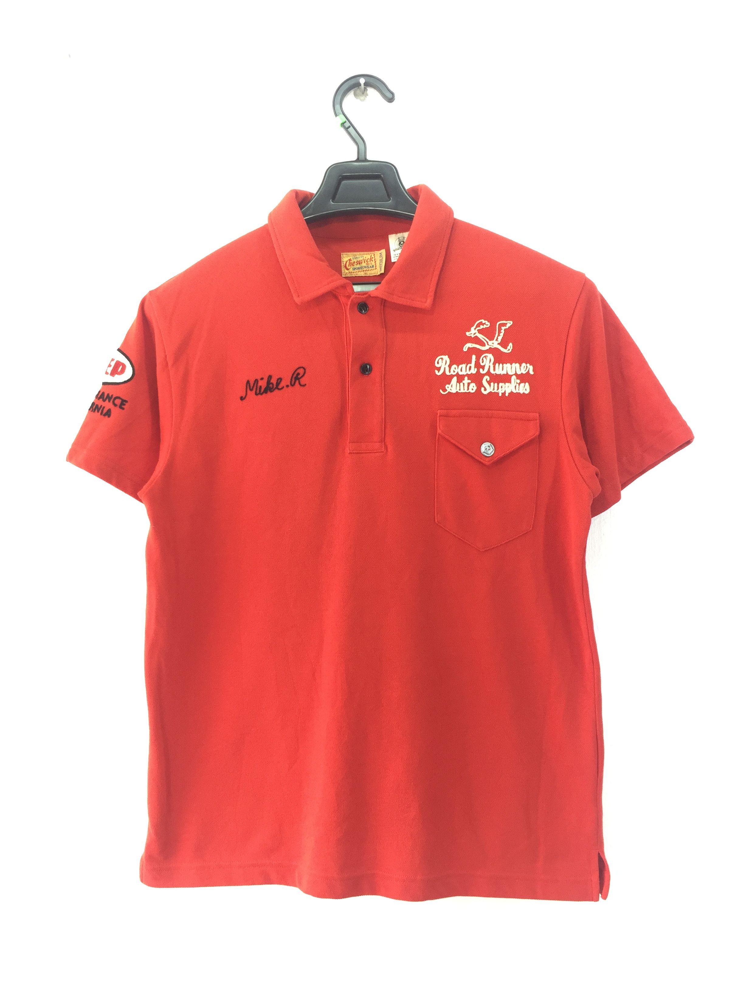 image of Sugar Cane x Toyo Enterprises Cheswick X Looney Toones By Toyo Ent Polo Shirt in Red (Size Medium)