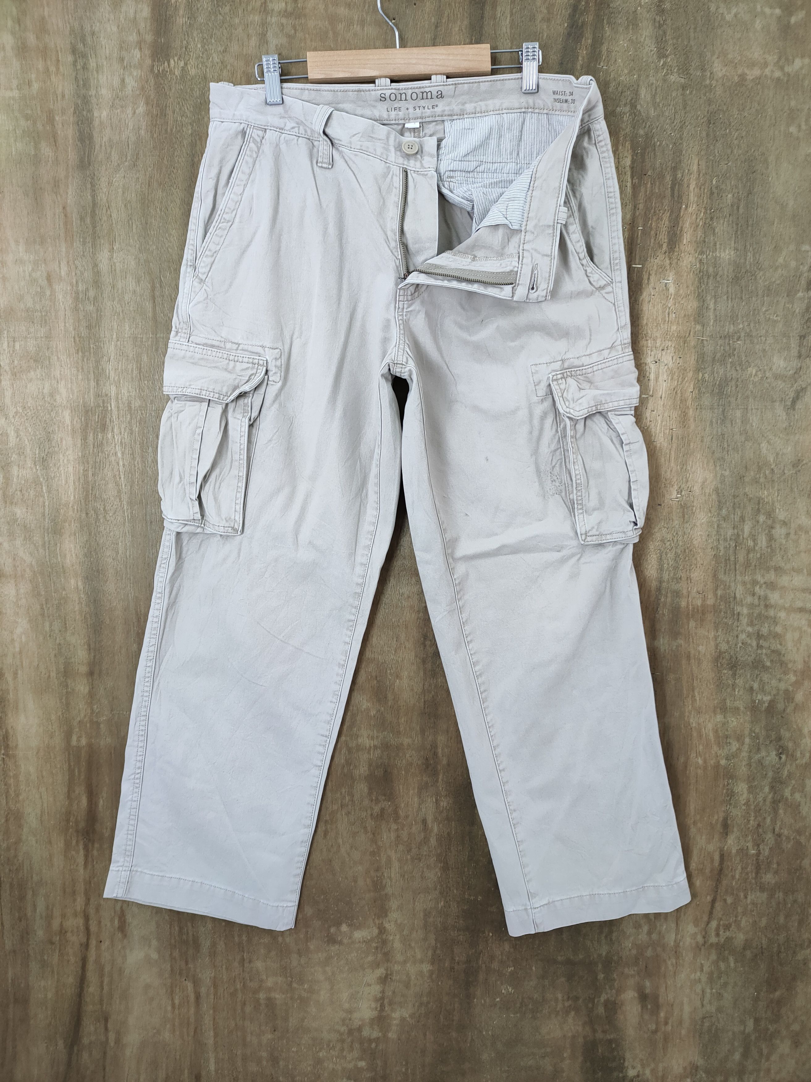Sonoma SONOMA BAGGY CARGO PANTS Size US 34 / EU 50 - 2 Thumbnail