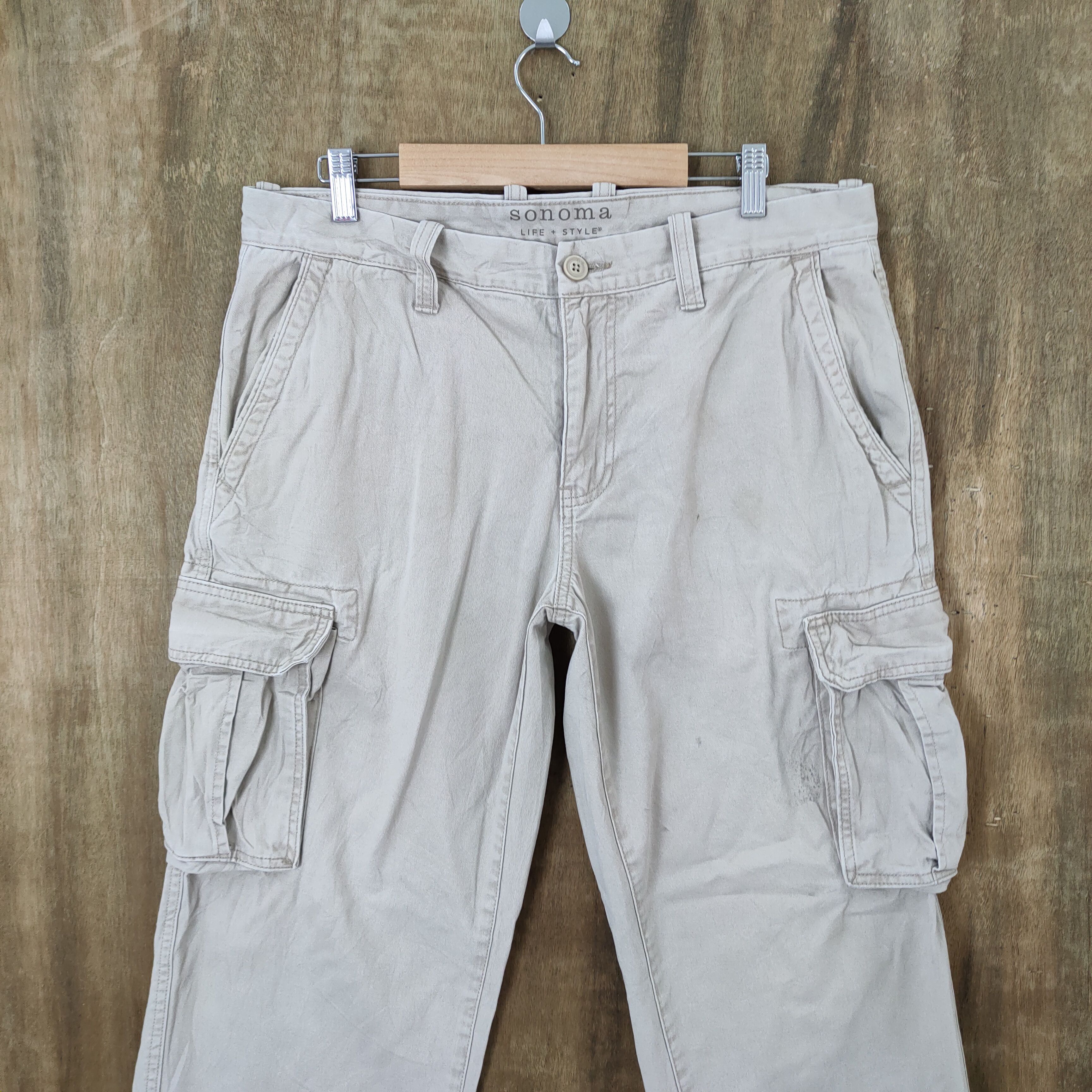 Sonoma SONOMA BAGGY CARGO PANTS Size US 34 / EU 50 - 4 Thumbnail