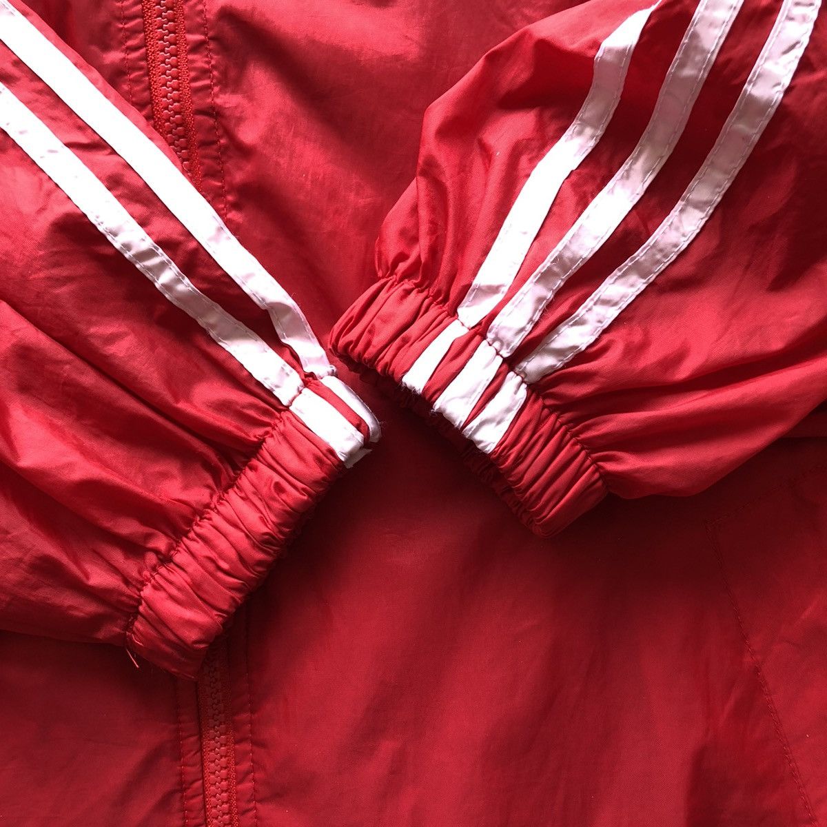 Adidas Vintage Adidas Treefoil Windbreaker Hoodie Oversize Size US XXL / EU 58 / 5 - 11 Thumbnail