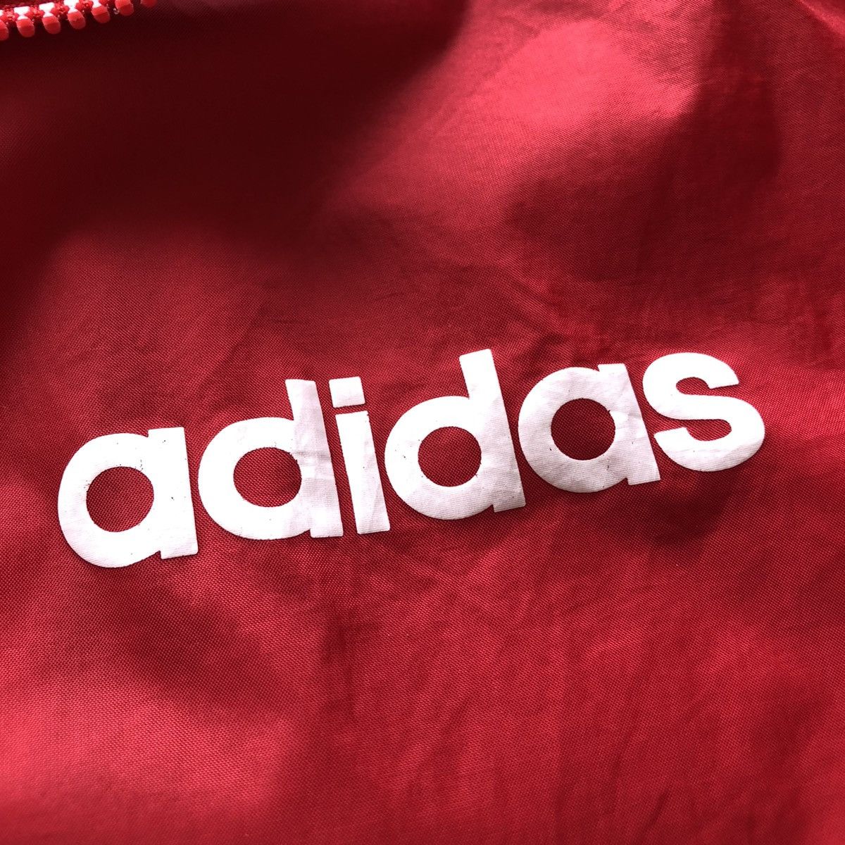 Adidas Vintage Adidas Treefoil Windbreaker Hoodie Oversize Size US XXL / EU 58 / 5 - 10 Thumbnail